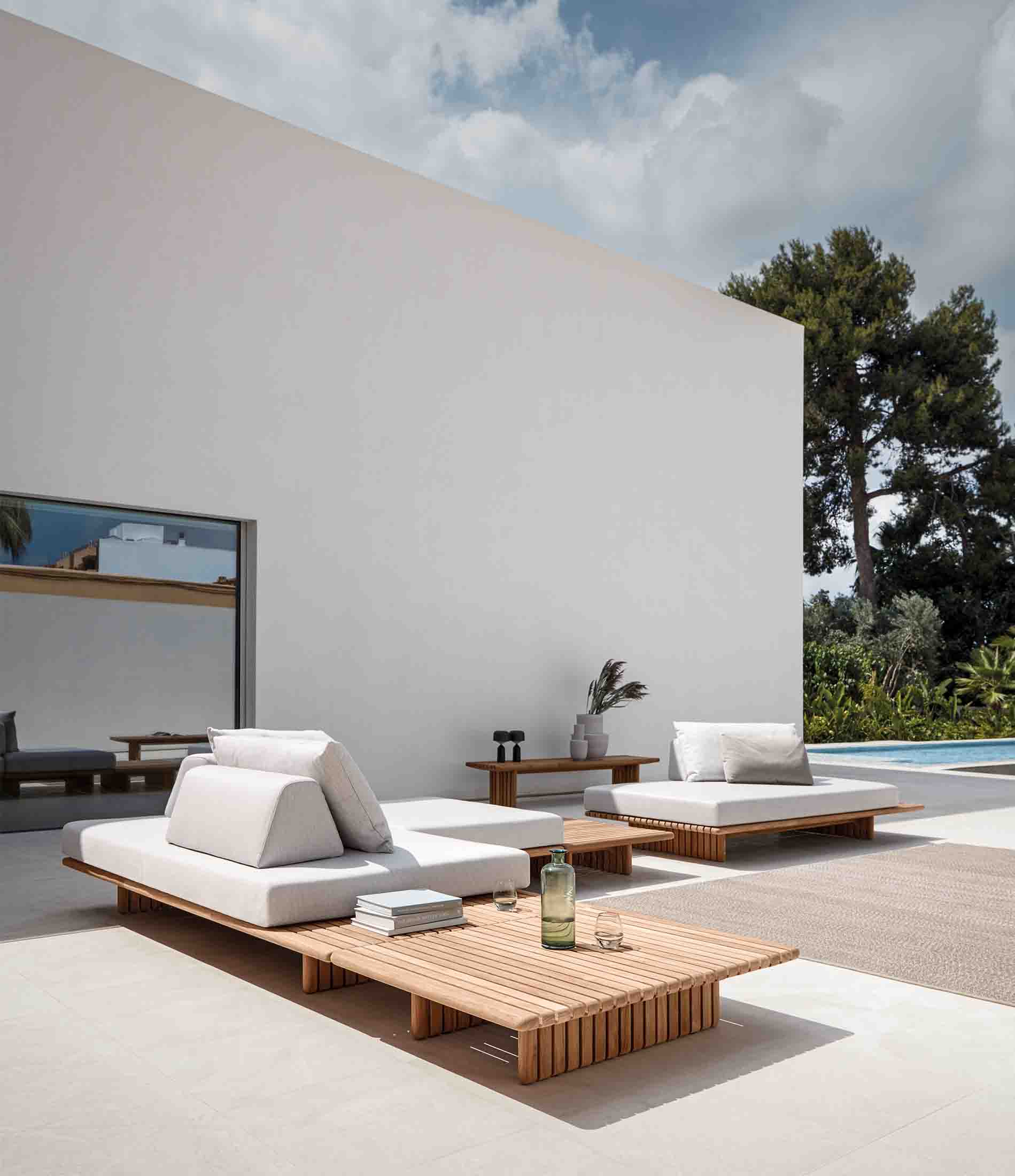 Deck 2 Piece Sectional L Shape Configuration