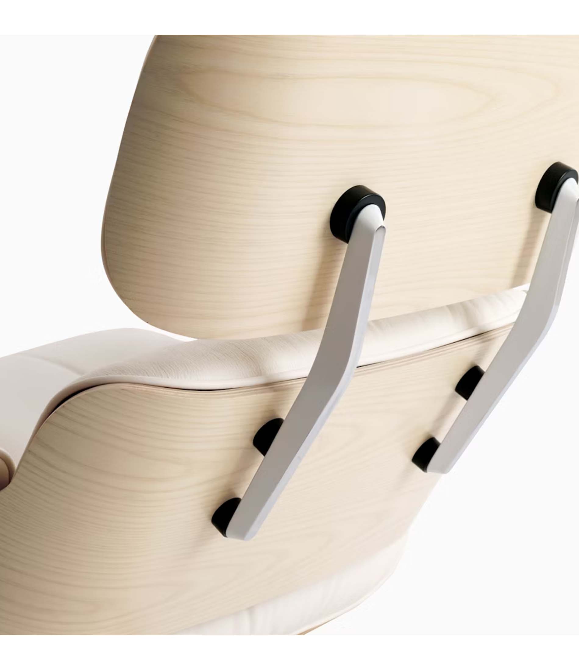 Eames® Lounge Leather Chair and Ottoman - Classic Size - Plant Based Leather