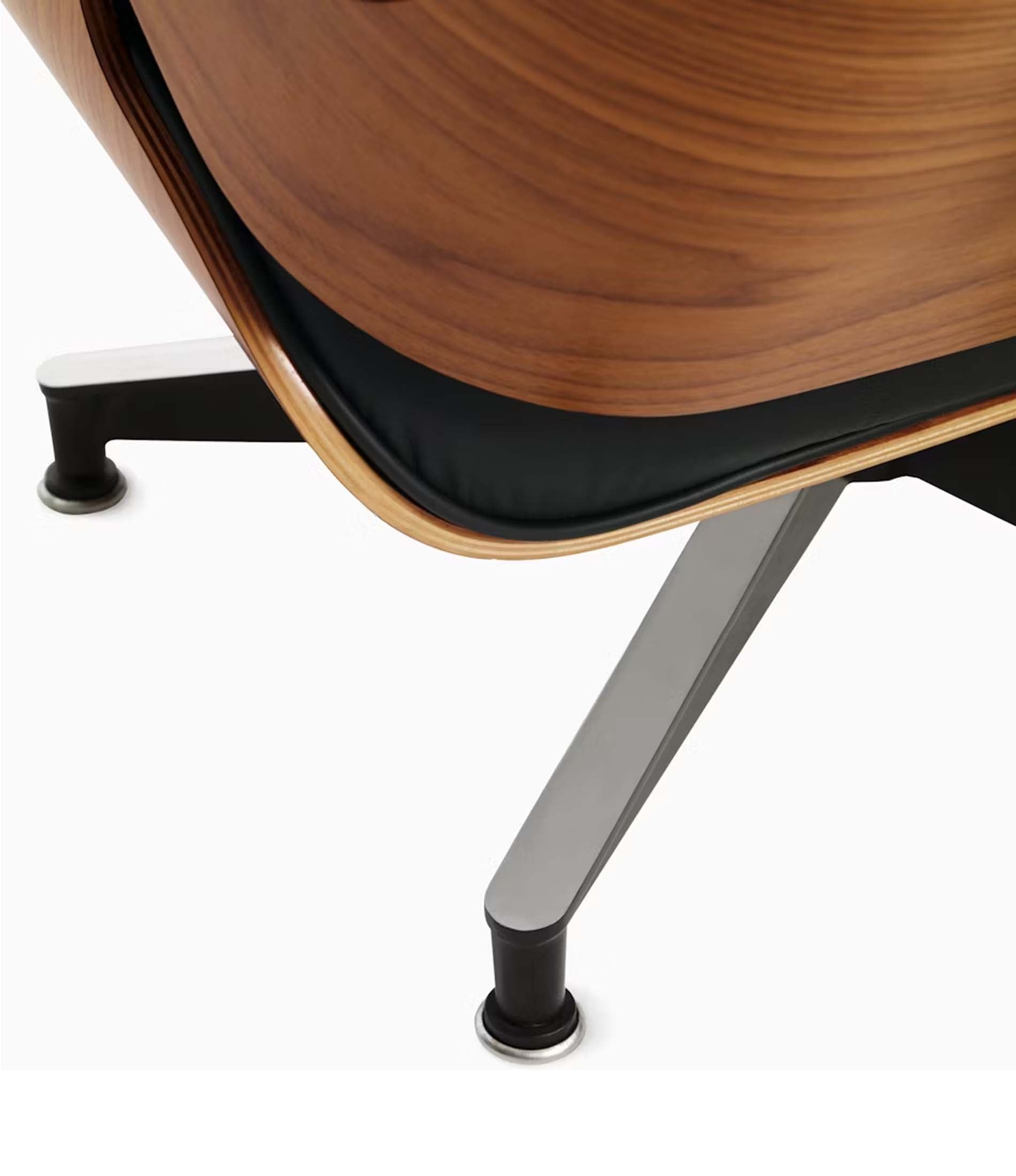 Eames® Lounge Leather Chair and Ottoman - Classic Size - Plant Based Leather