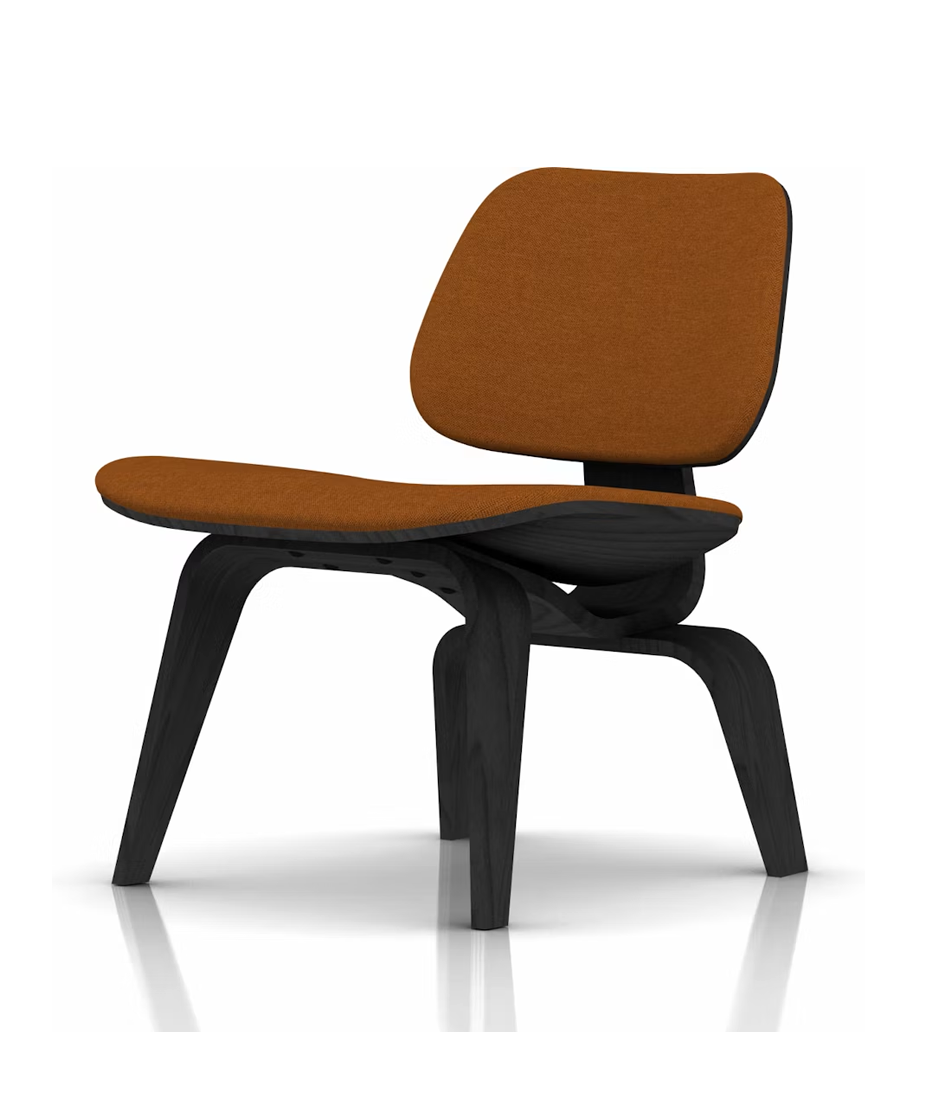 Eames® Molded Plywood Lounge Chair Wood Base (LCW) - Upholstered