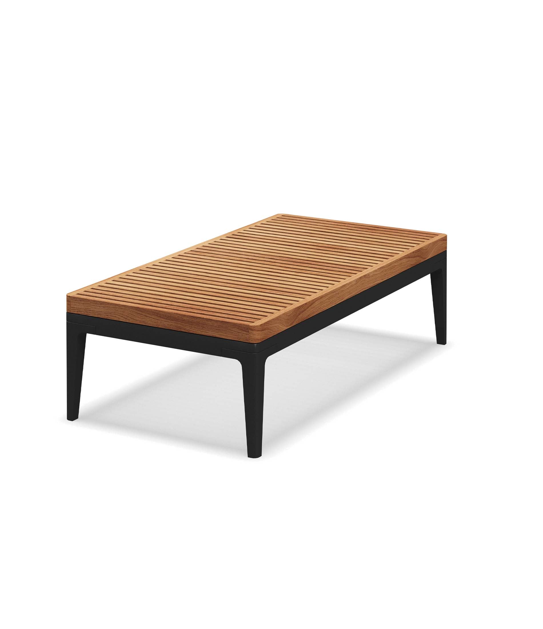 Grid Small Coffee Table - Teak Top