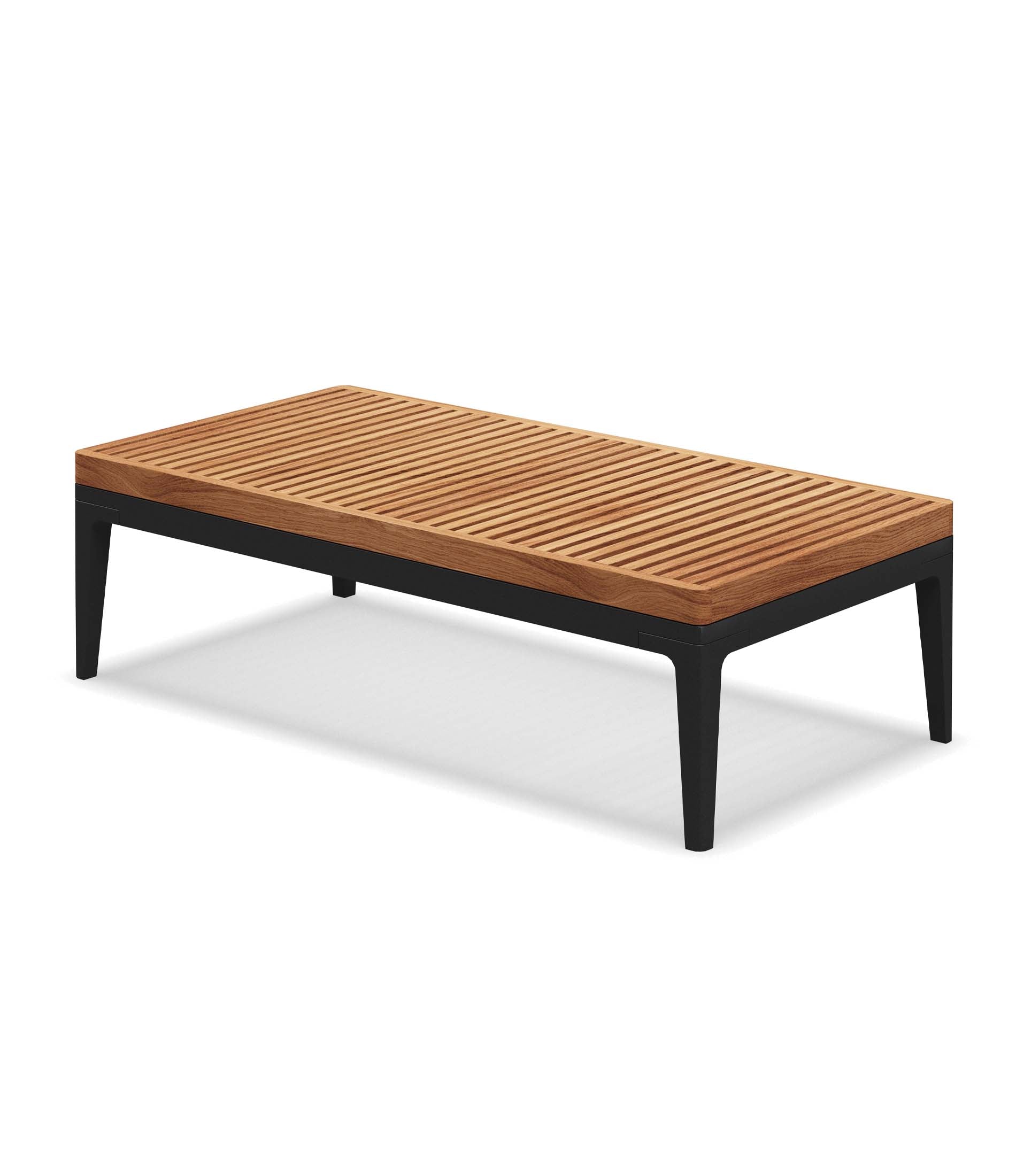Grid Small Coffee Table - Teak Top
