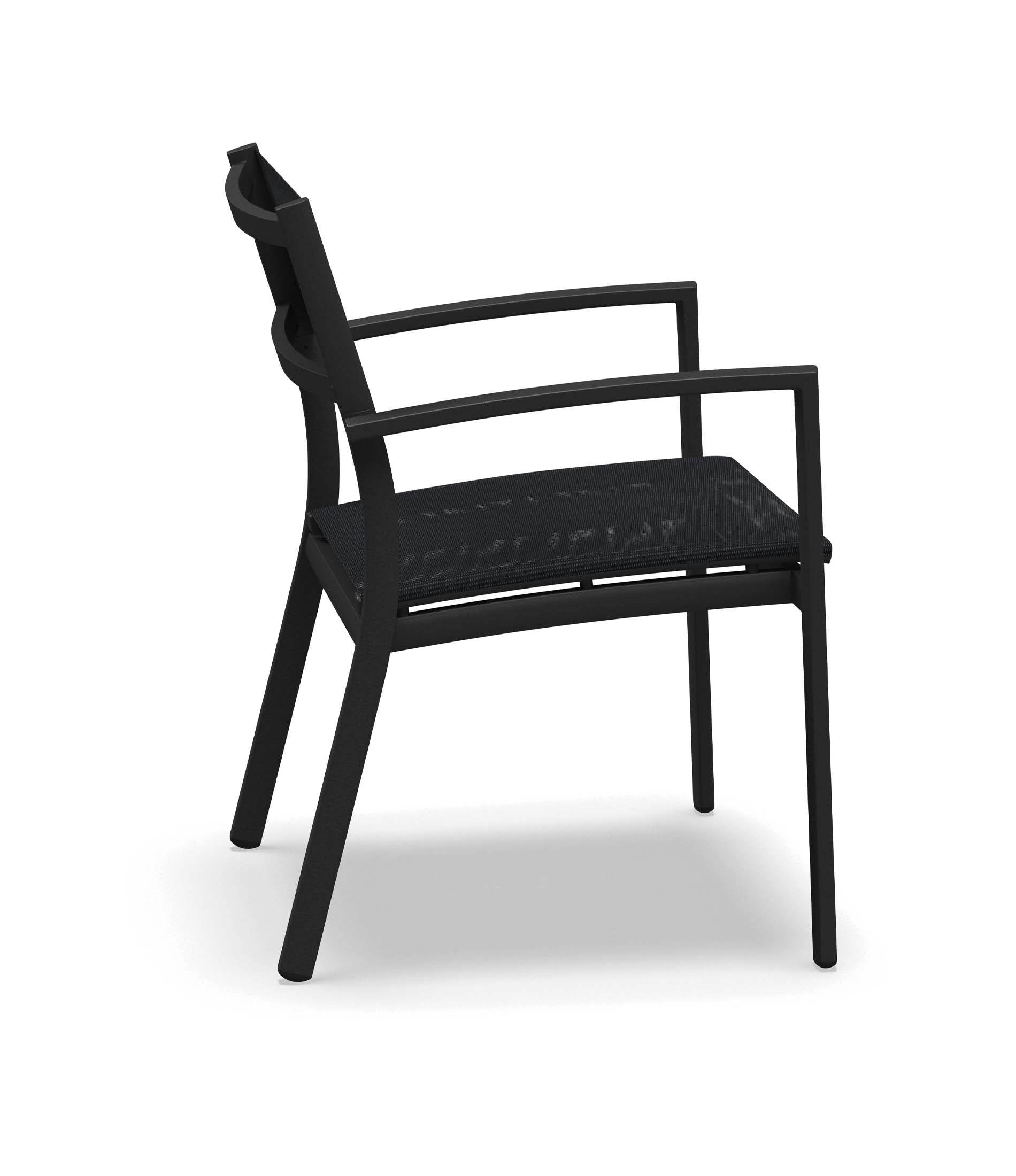 Metz Stacking Dining Chair - With Arms