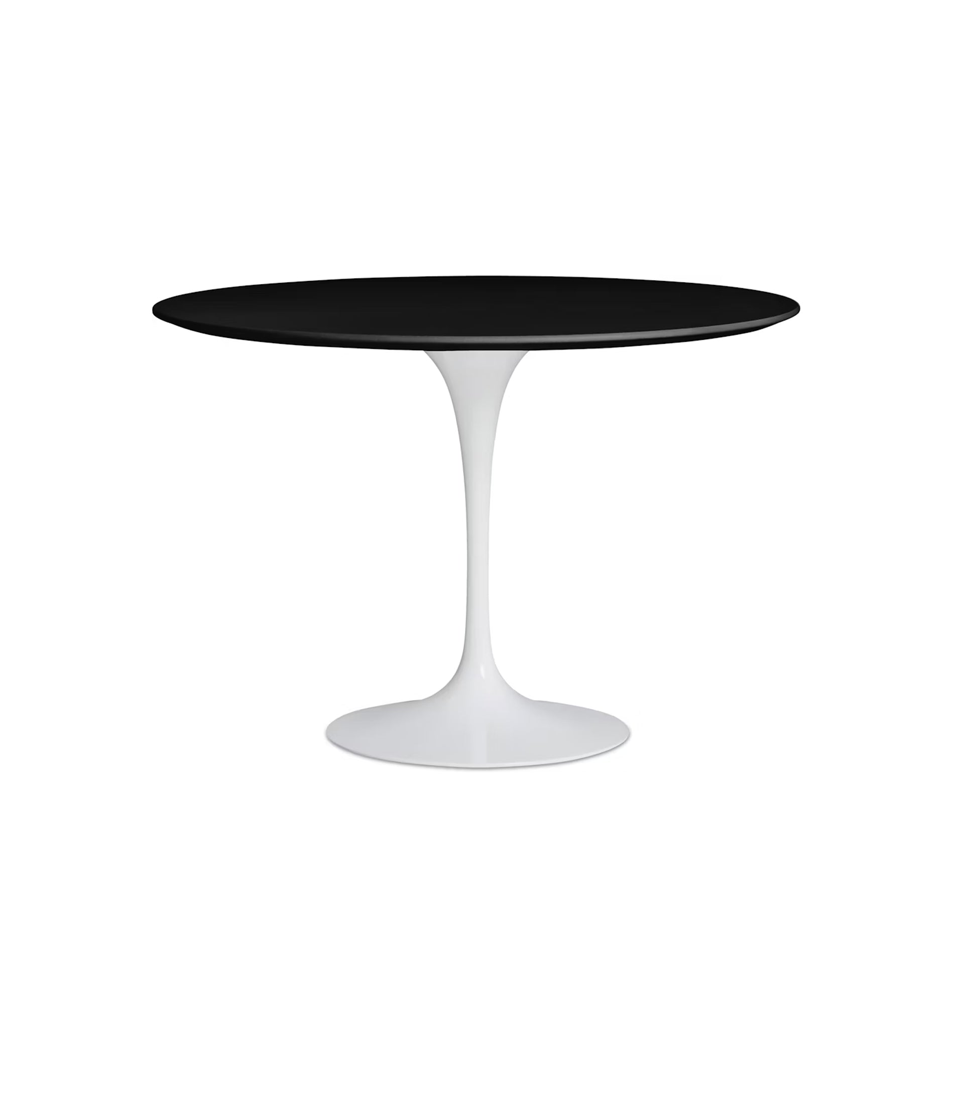 Saarinen 圆形餐桌 - 白色层压板/白色底座 35" - 60"