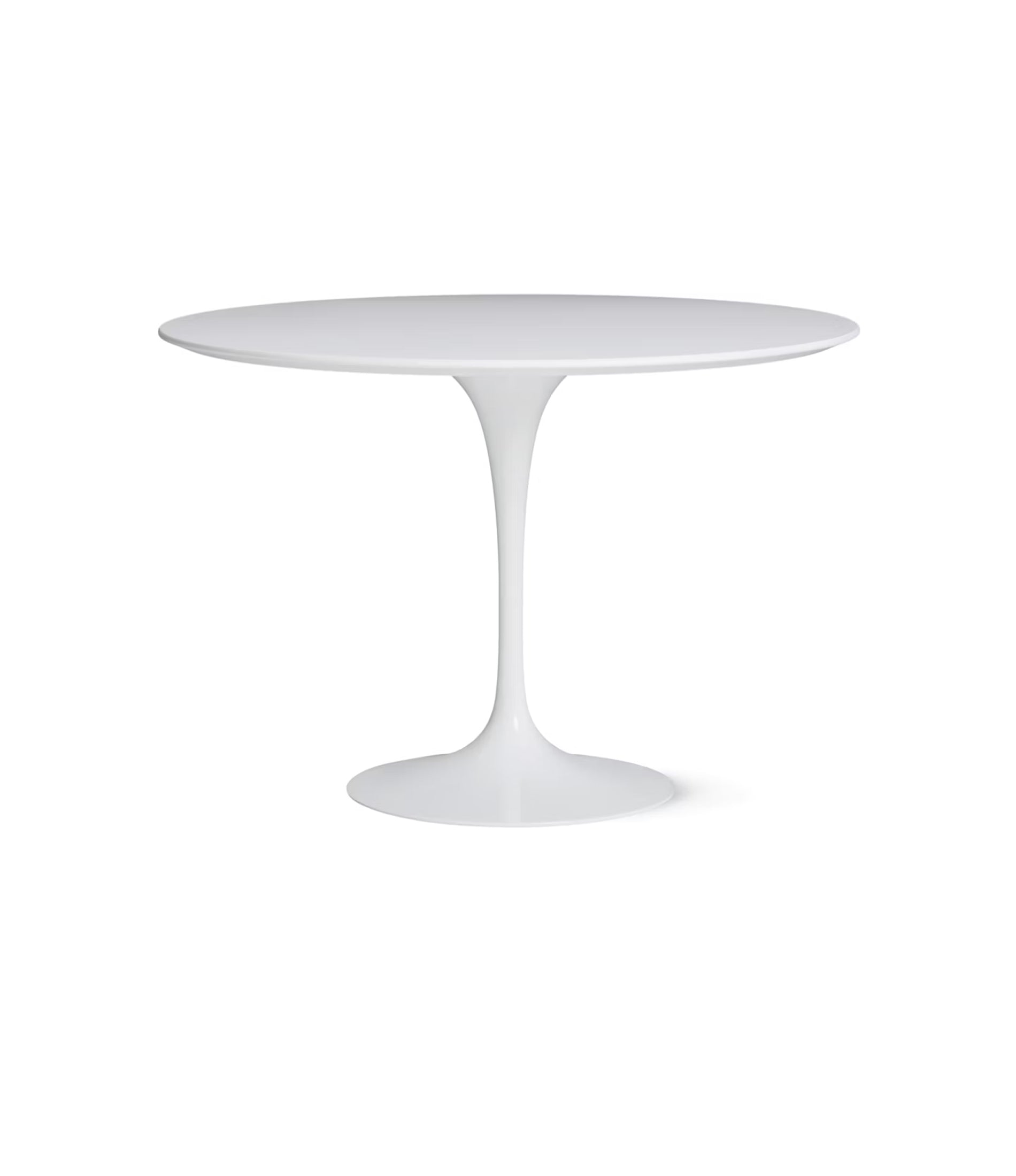 Saarinen 圆形餐桌 - 白色层压板/白色底座 35" - 60"