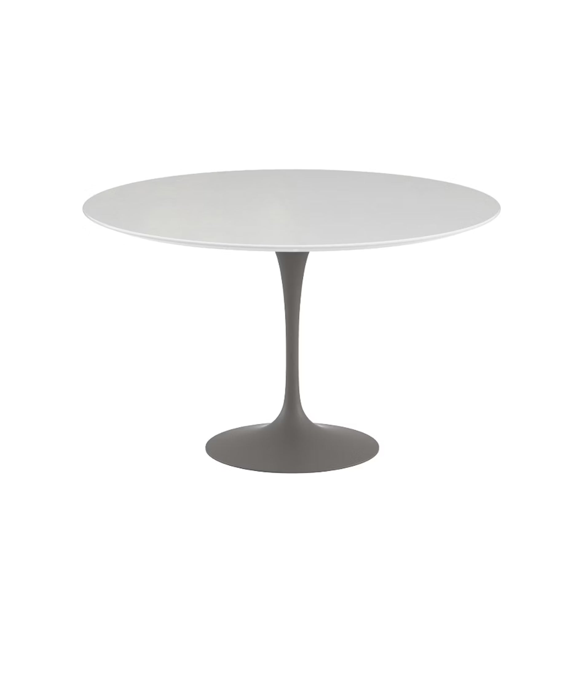 Saarinen 圆形餐桌 - 白色层压板/白色底座 35" - 60"