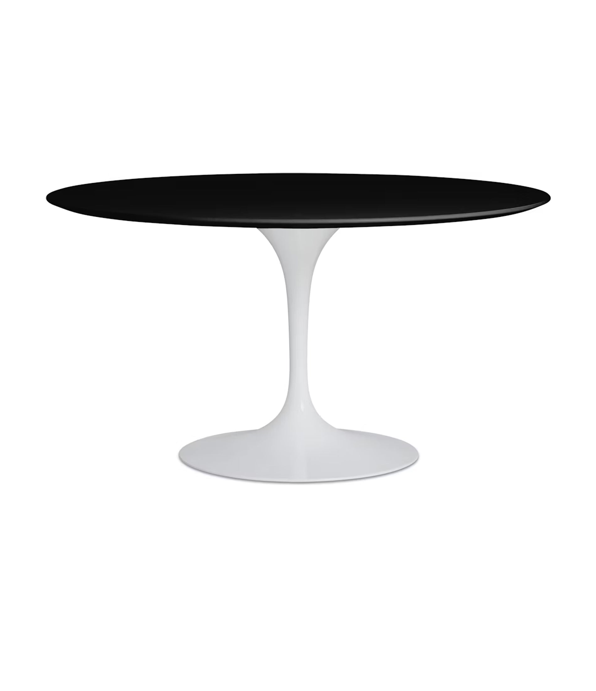 Saarinen 圆形餐桌 - 白色层压板/白色底座 35" - 60"