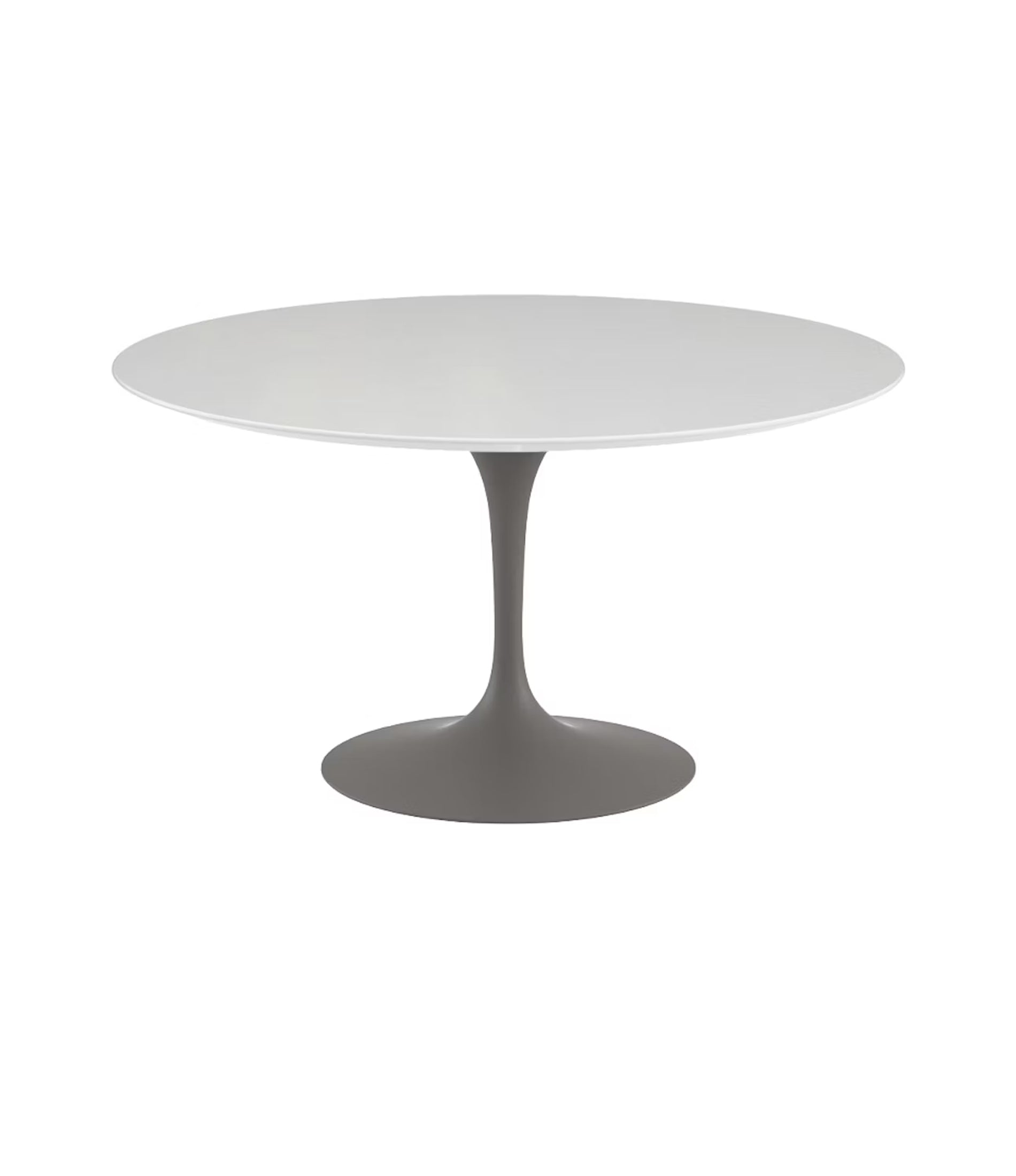 Saarinen 圆形餐桌 - 白色层压板/白色底座 35" - 60"