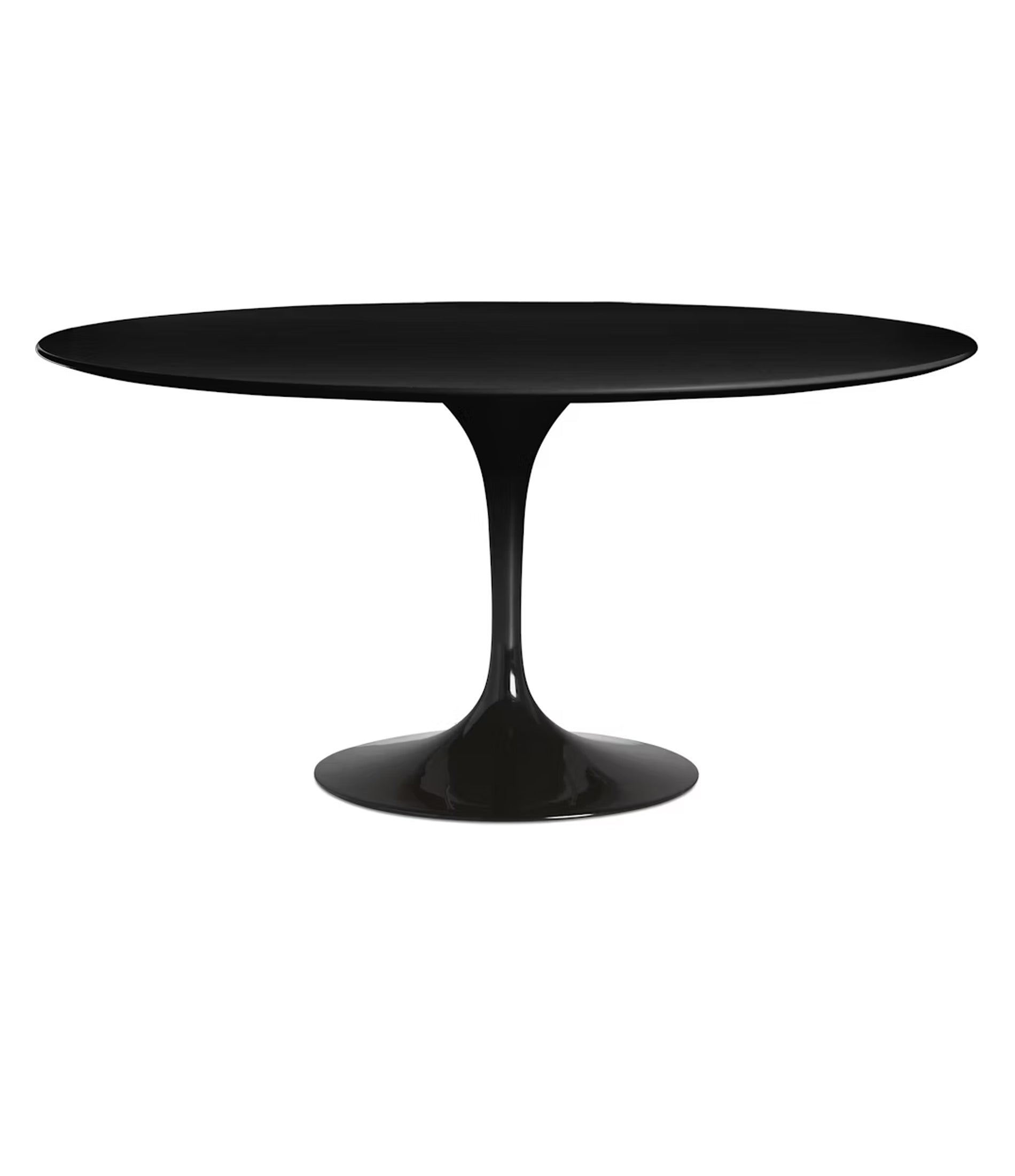 Saarinen 圆形餐桌 - 白色层压板/白色底座 35" - 60"