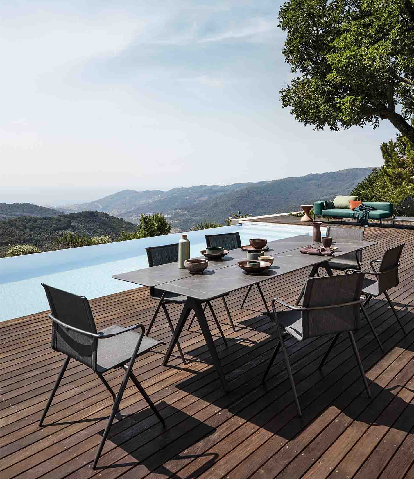 Split Small Dining Table - Pumice Ceramic