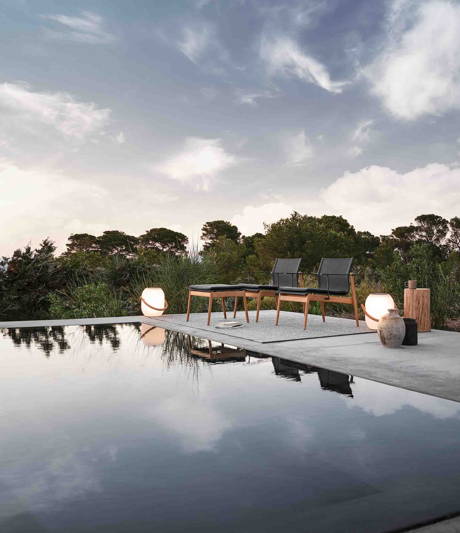 Sway Teak Stacking Lounge Chair