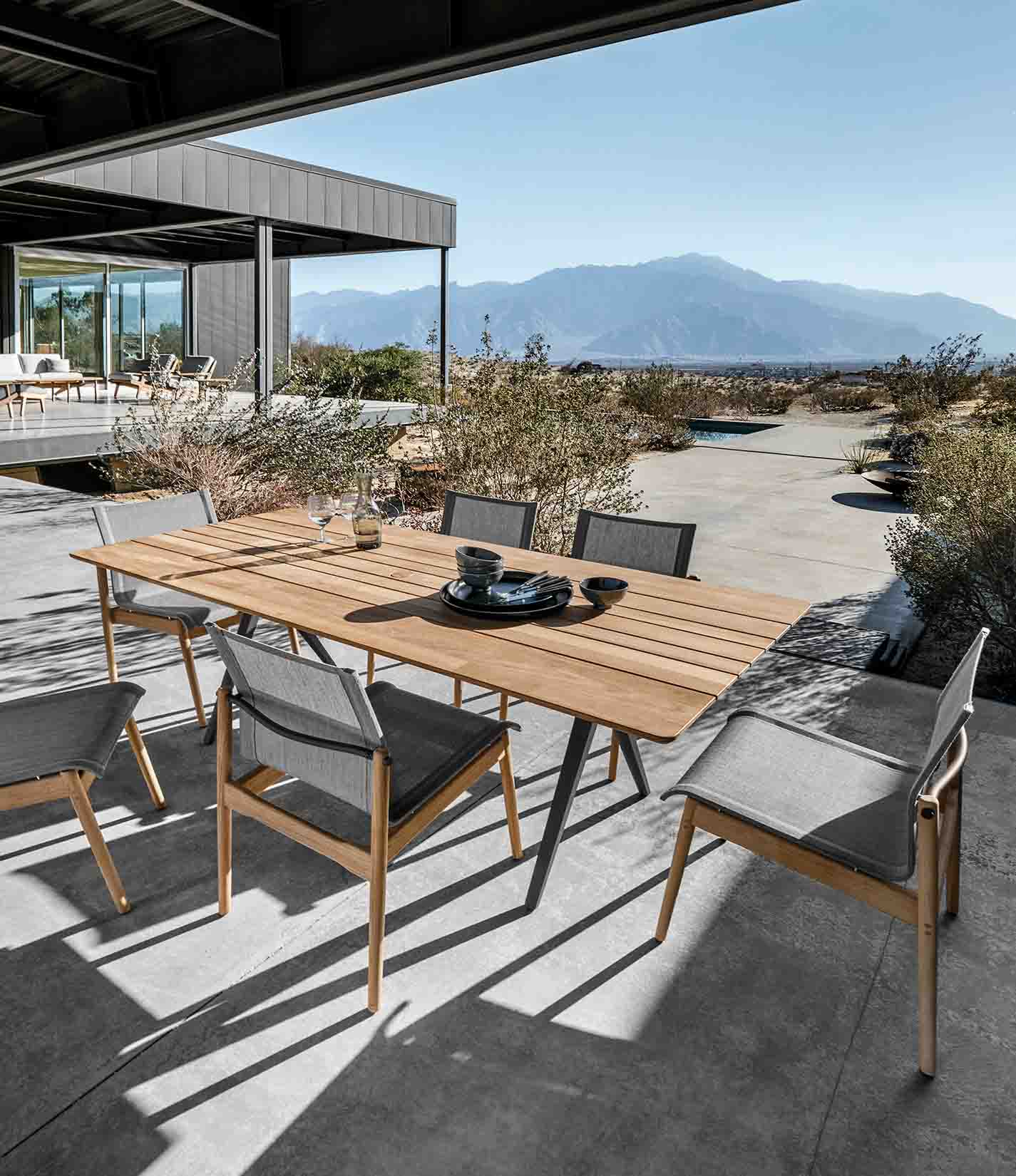 Sway Teak Stacking Dining Chair - Armless