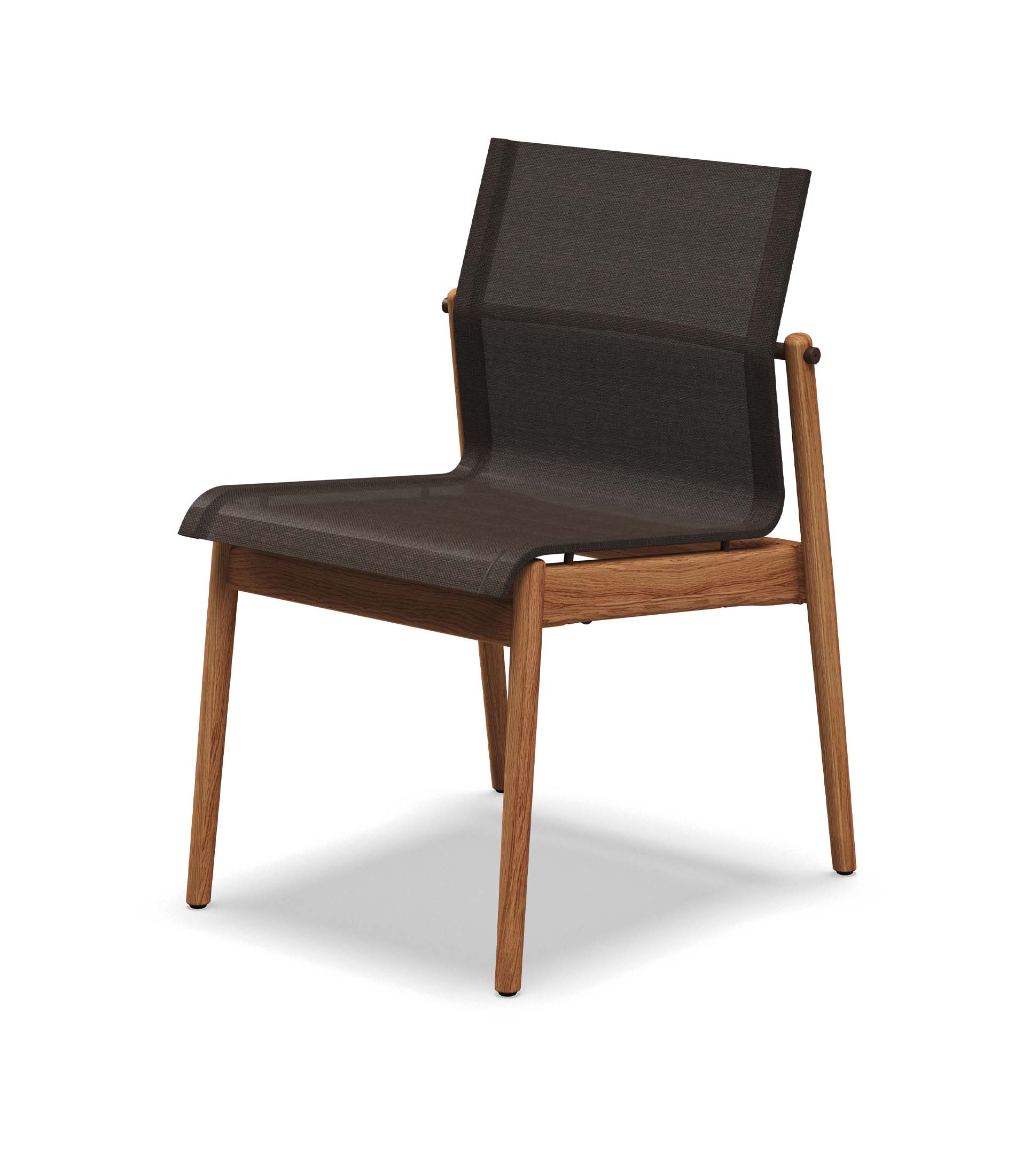 Sway Teak Stacking Dining Chair - Armless