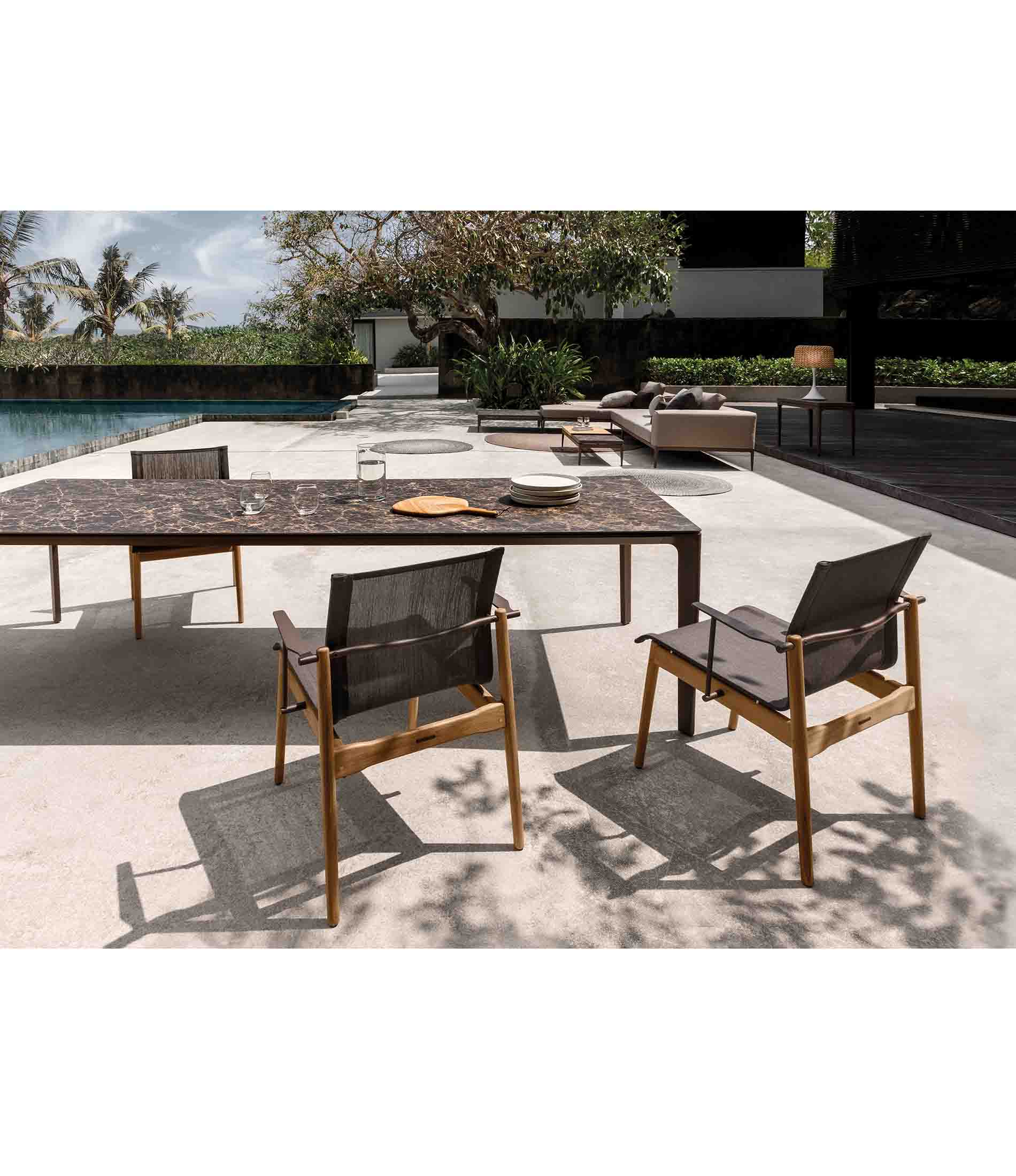 Sway Teak Stacking Dining Chair - With Arms