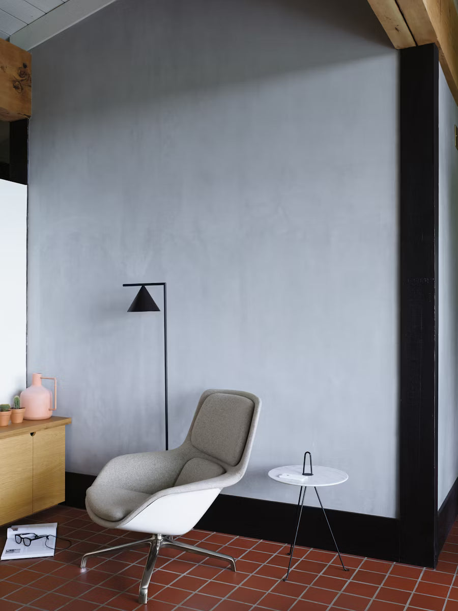 Striad® Low-Back Lounge Chair - 4-Star Swivel Base - Fabric