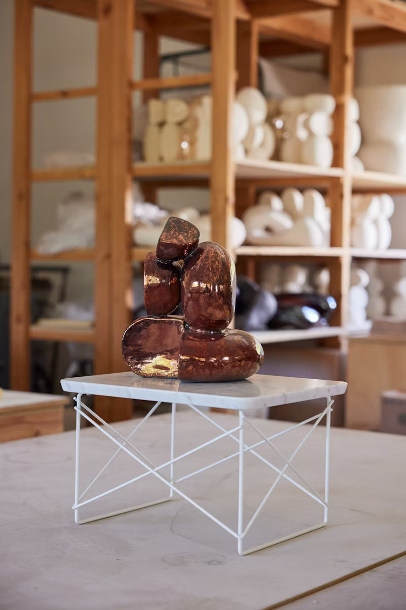 Eames® 钢丝底座大理石咖啡桌