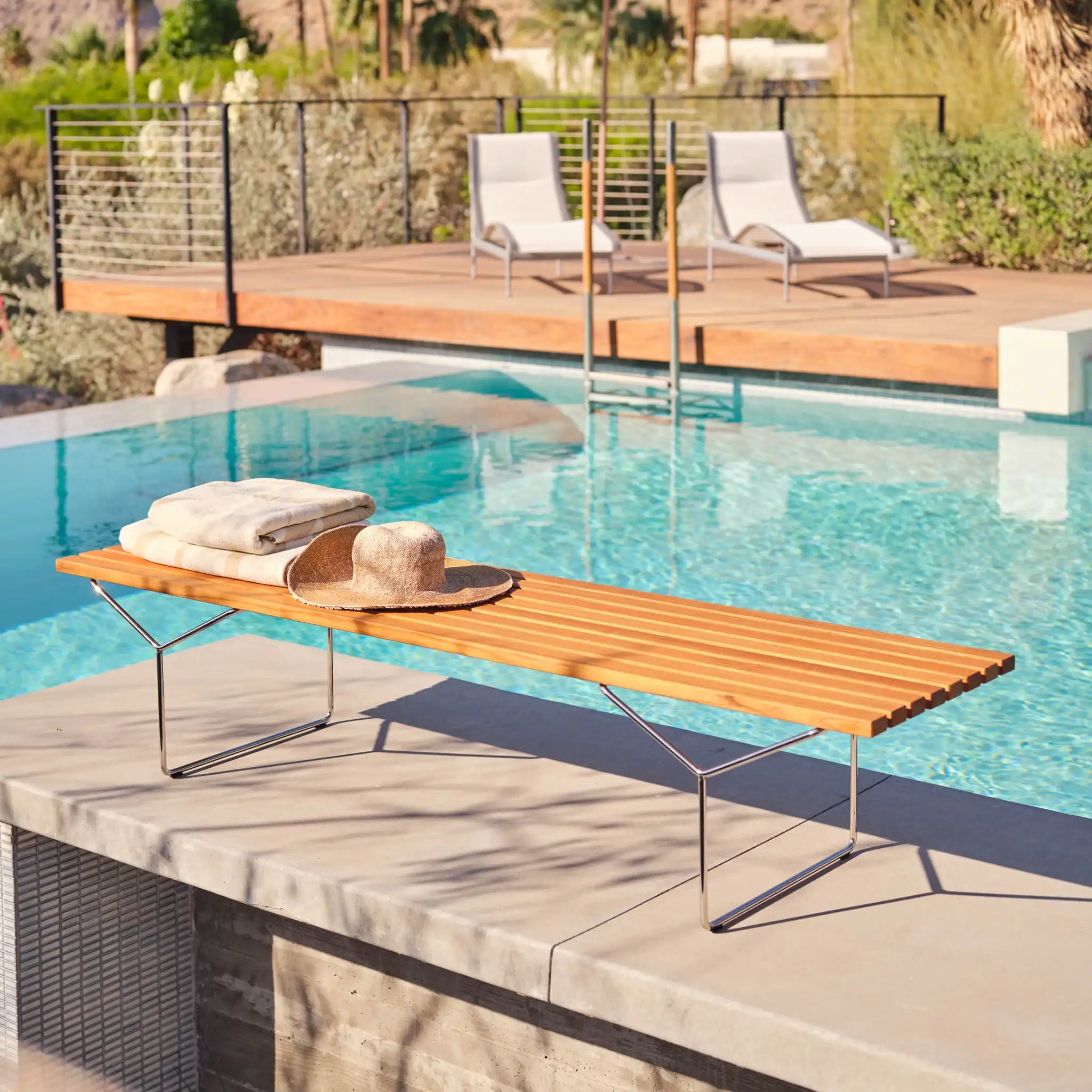 Bertoia Outdoor Bench