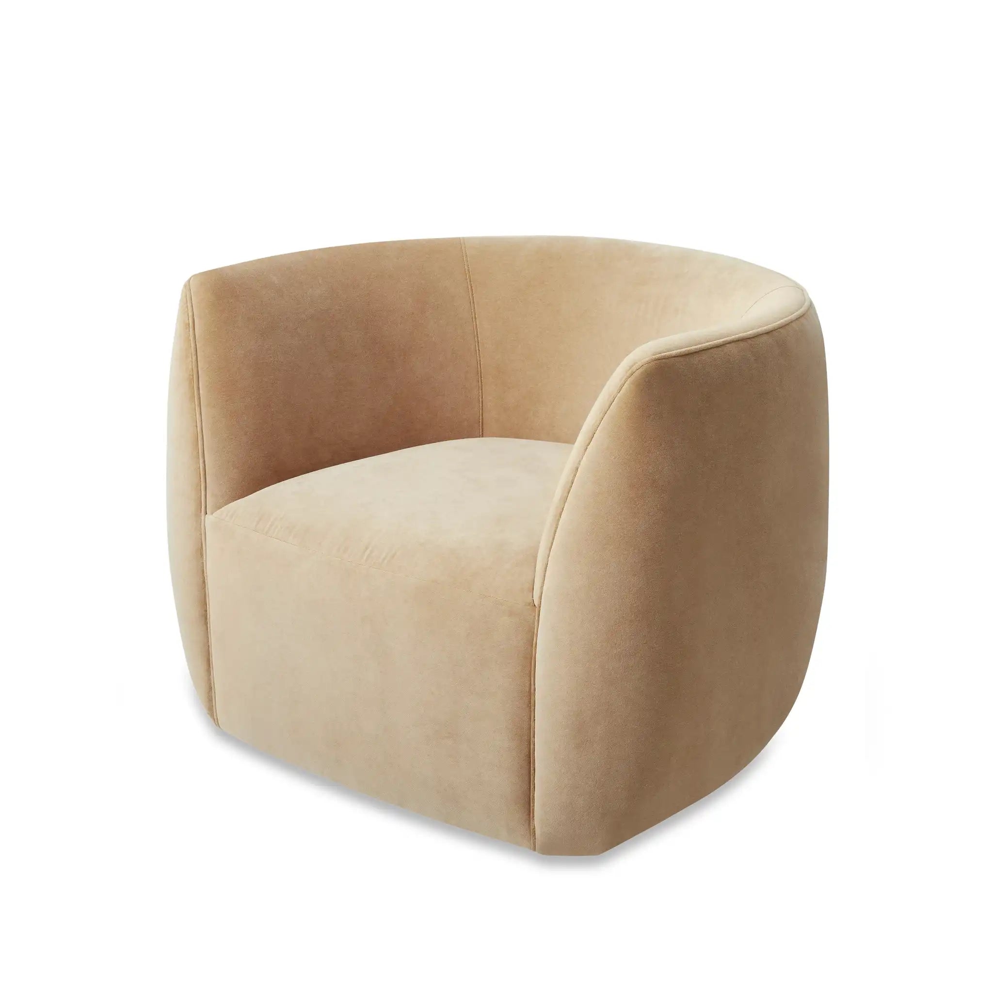 Council Swivel Lounge Chair - Velvet