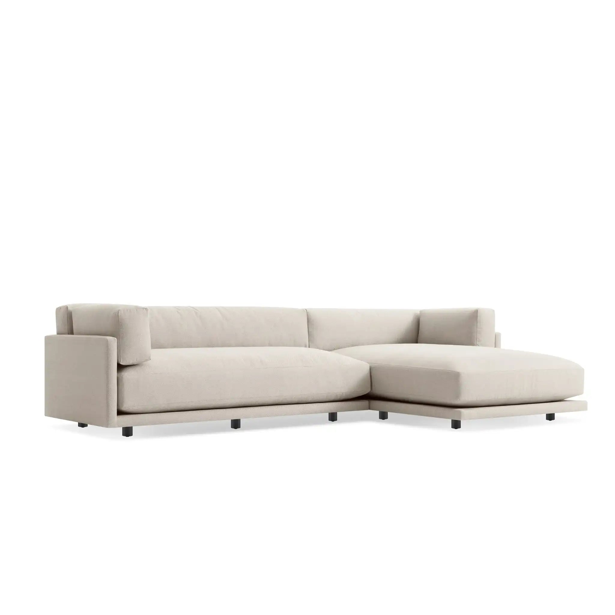 Sunday Small Sofa with Chaise - Fabric