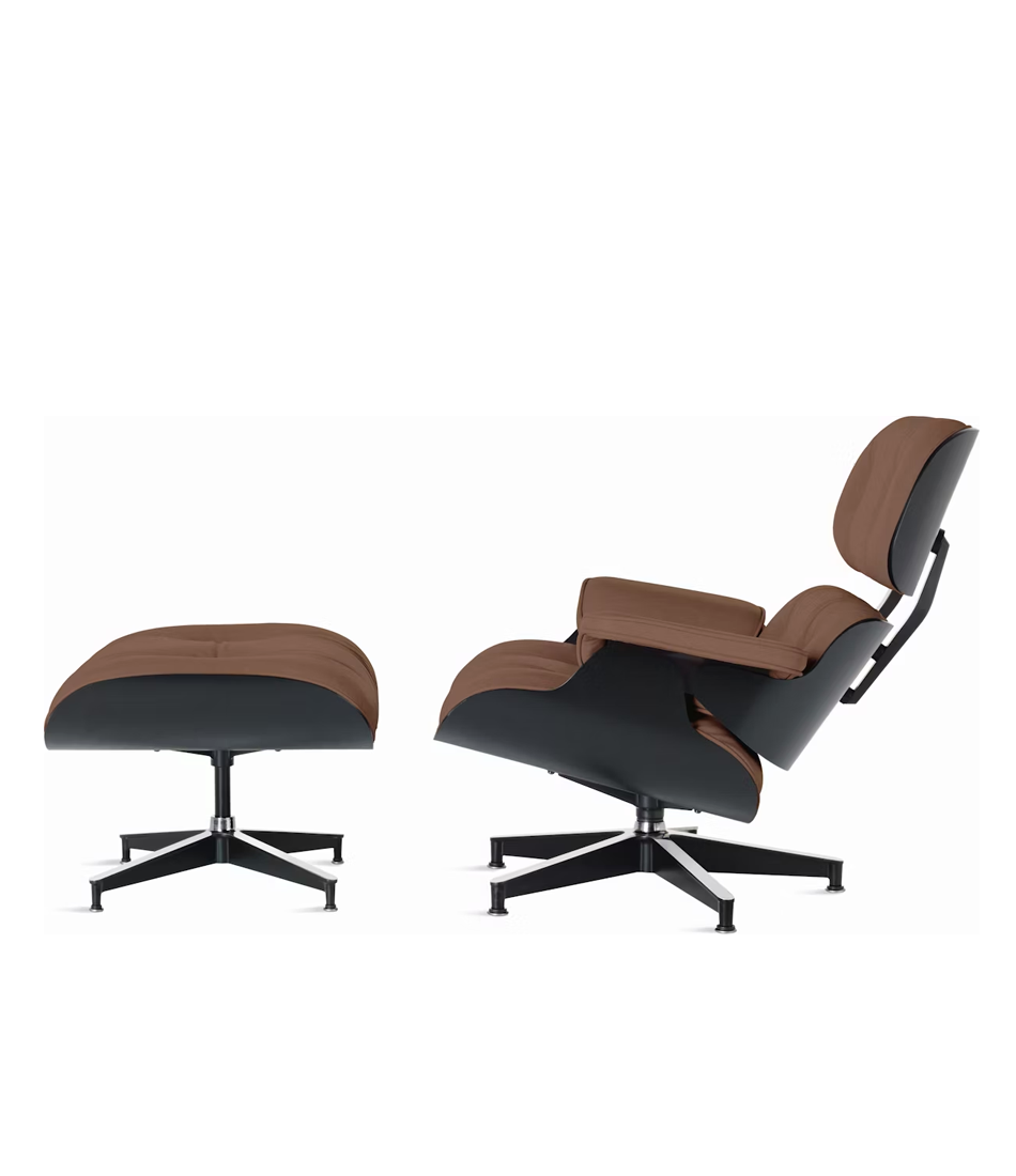 Eames® Lounge Chair and Ottoman Ebony