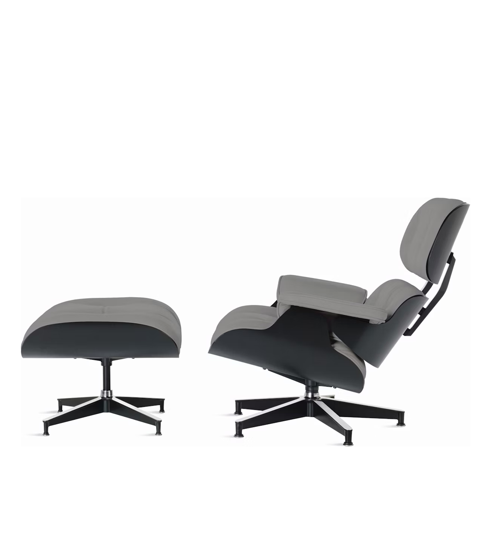 Eames® Lounge Chair and Ottoman Ebony