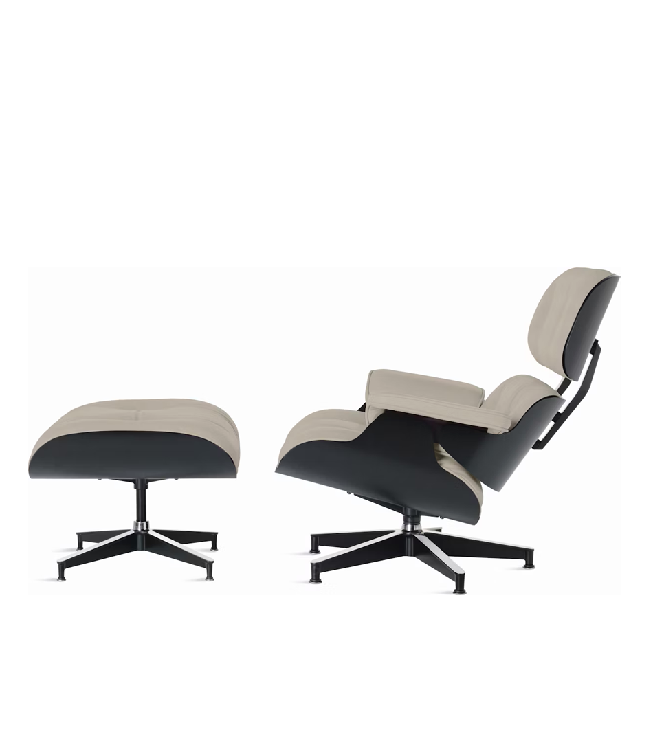 Eames® Lounge Chair and Ottoman Ebony