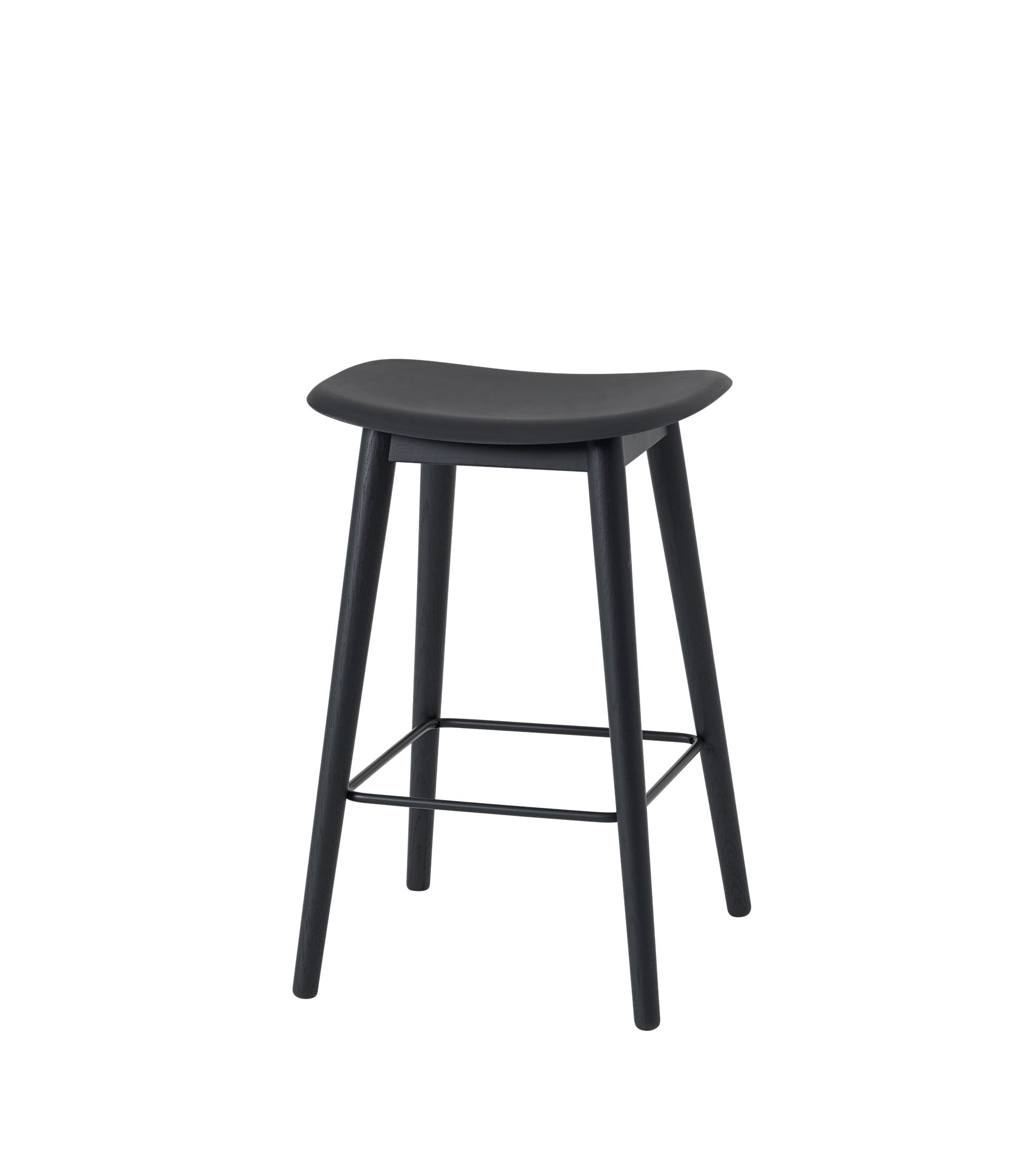 Fiber Counter Stool - Wood Base
