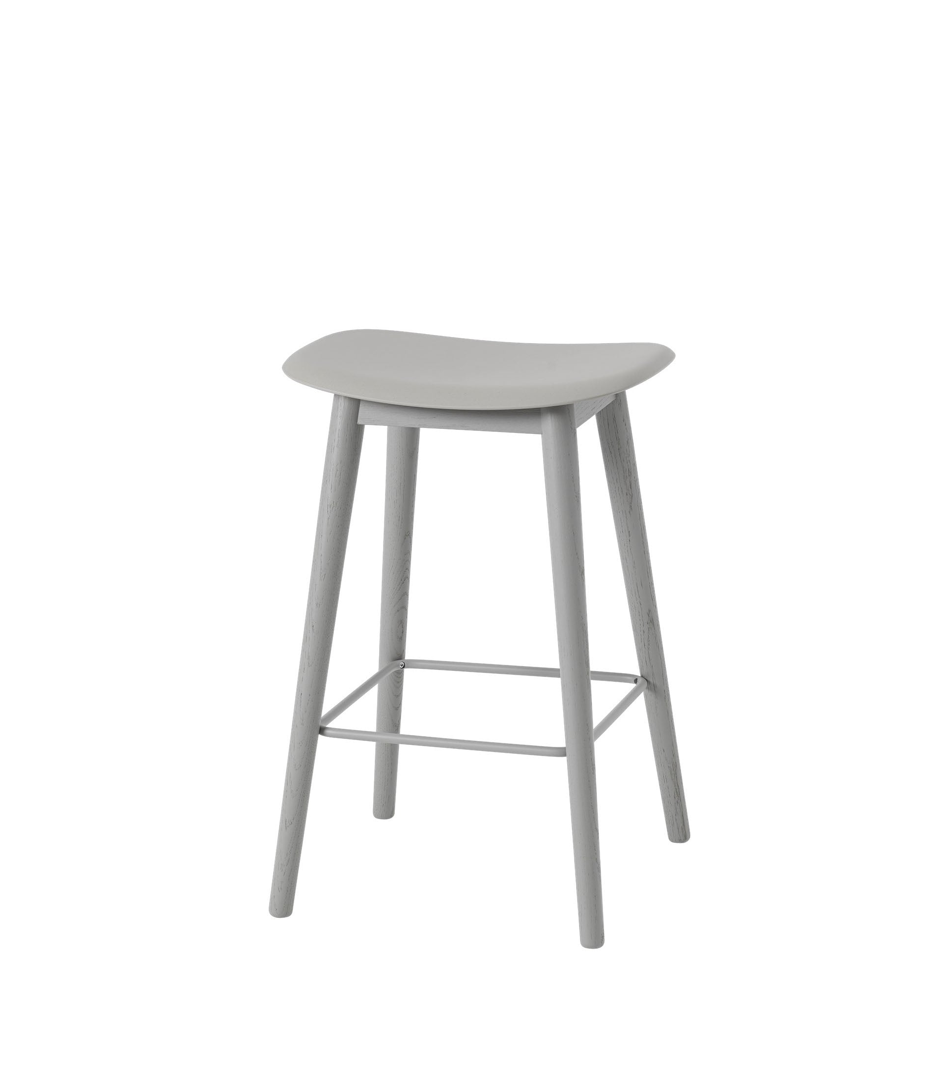 Fiber Counter Stool - Wood Base