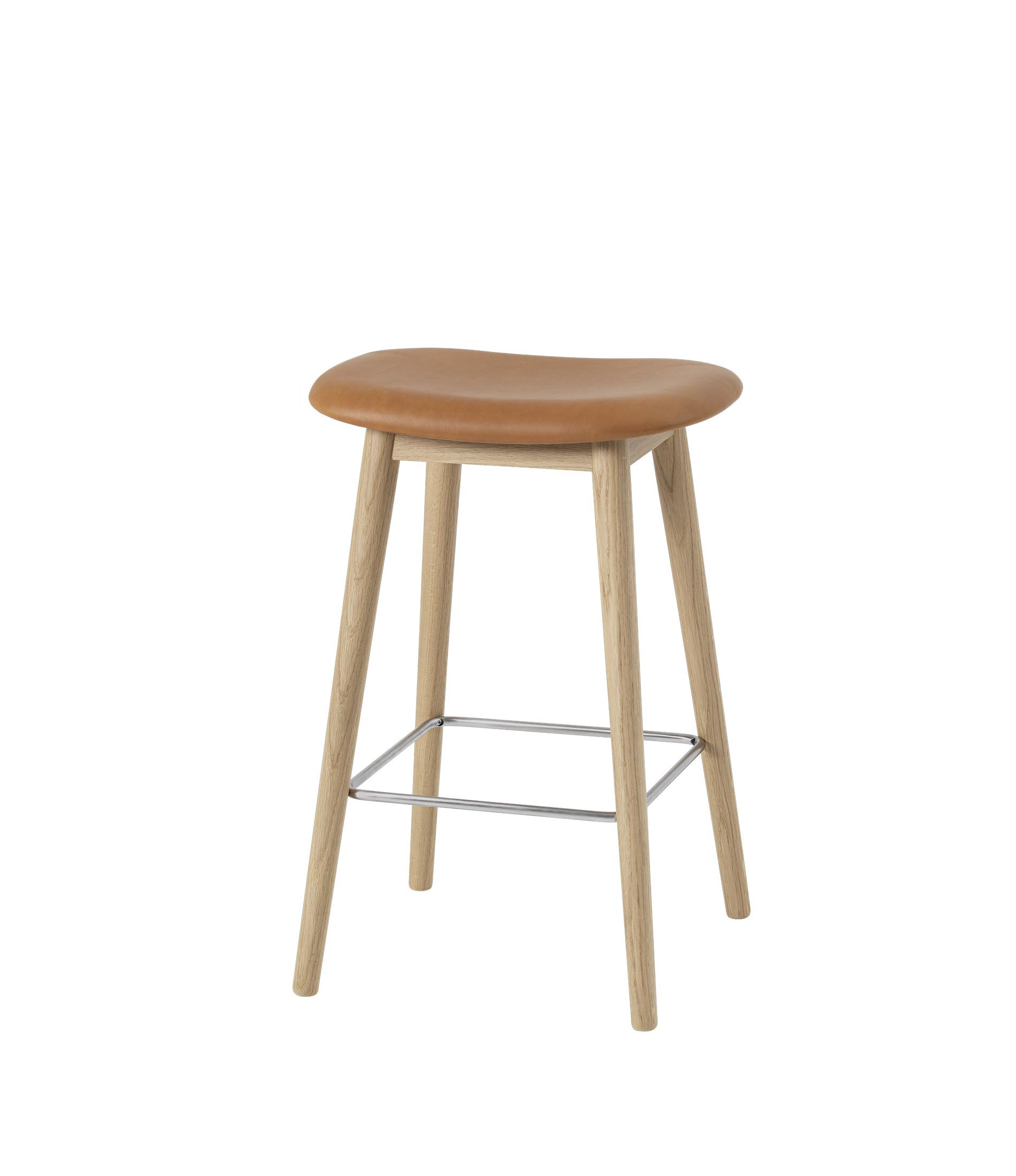 Fiber Counter Stool - Wood Base