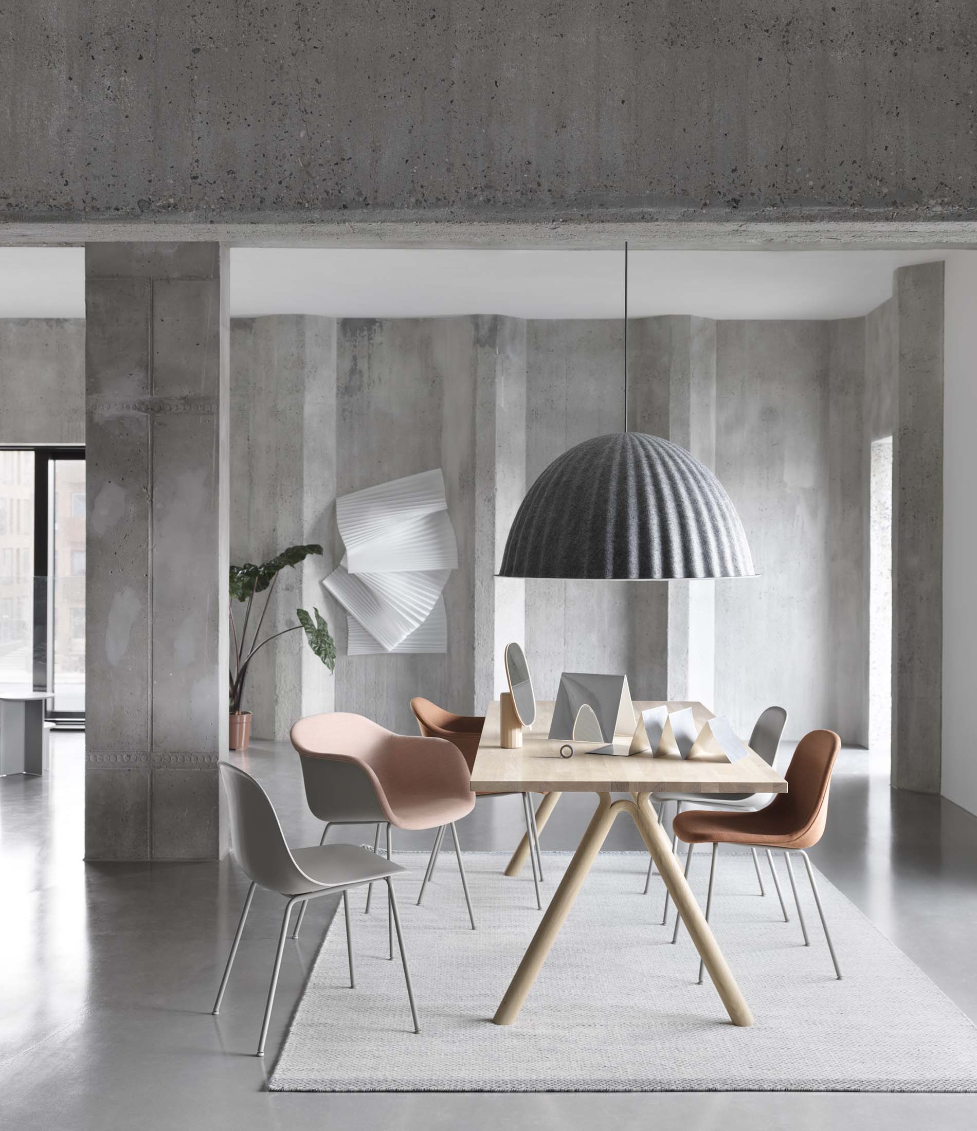 Fiber Side Chair - Wood Base