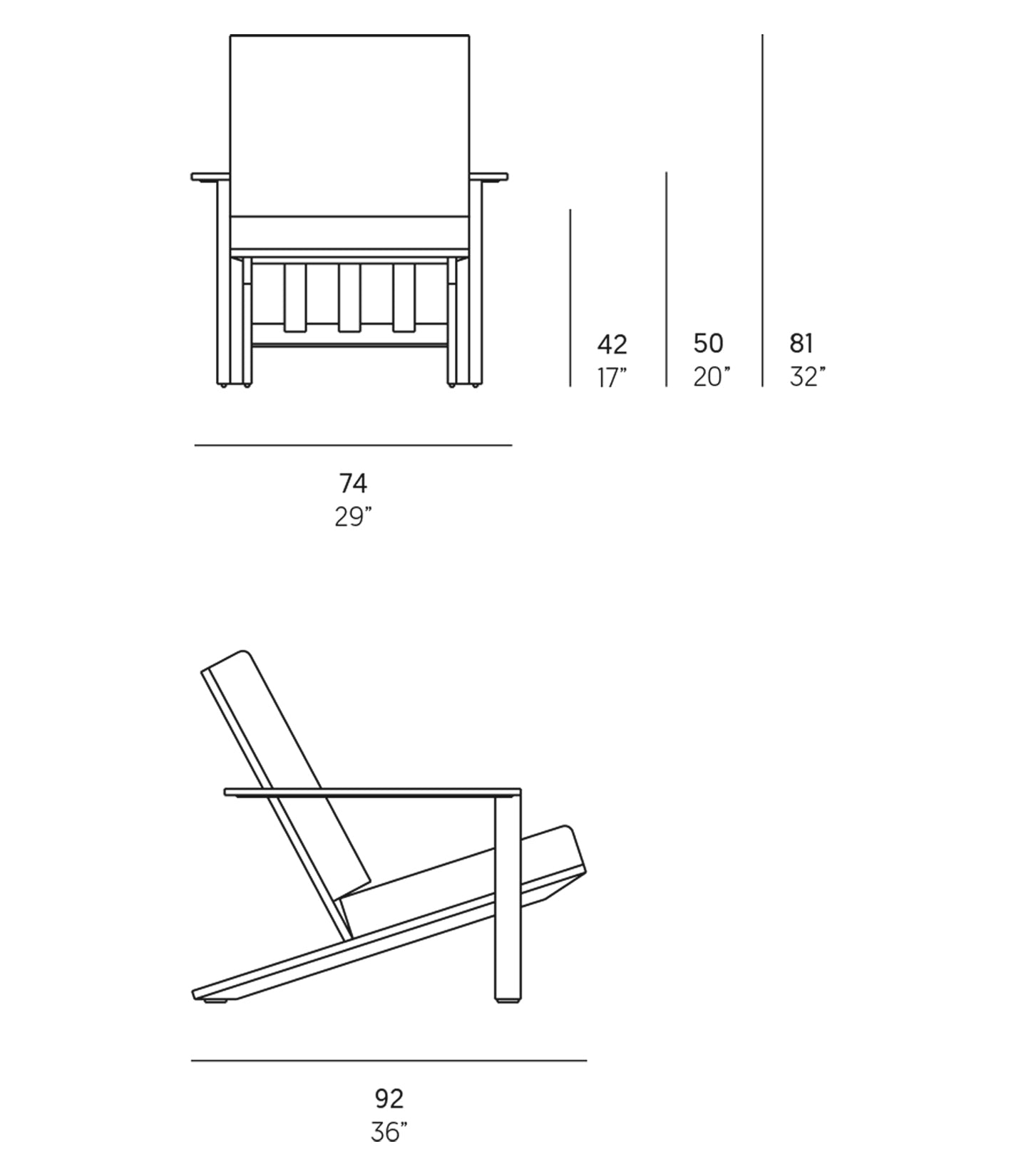 Timeless放松俱乐部扶手椅
