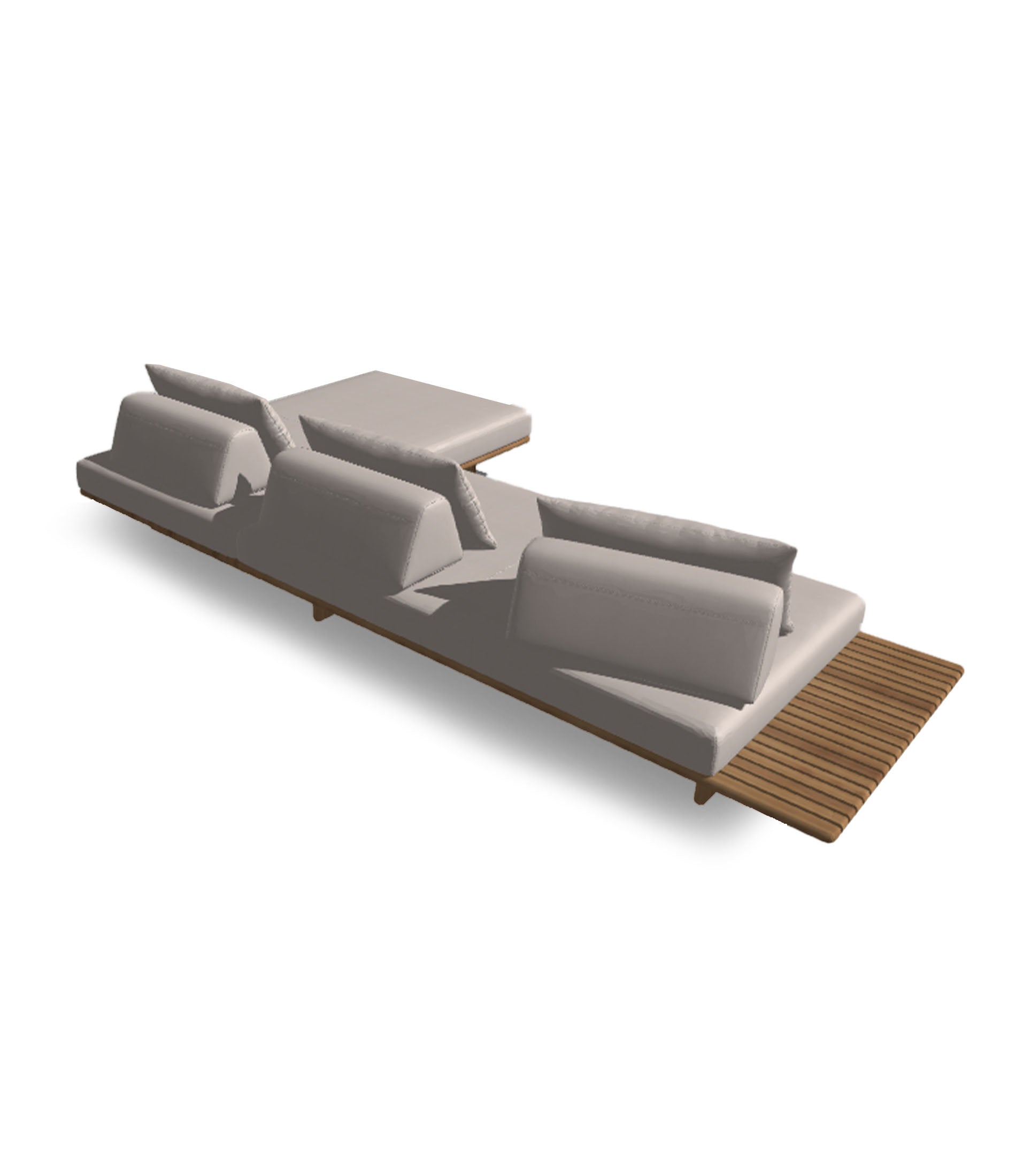 Deck 2 Piece Sectional L Shape Configuration