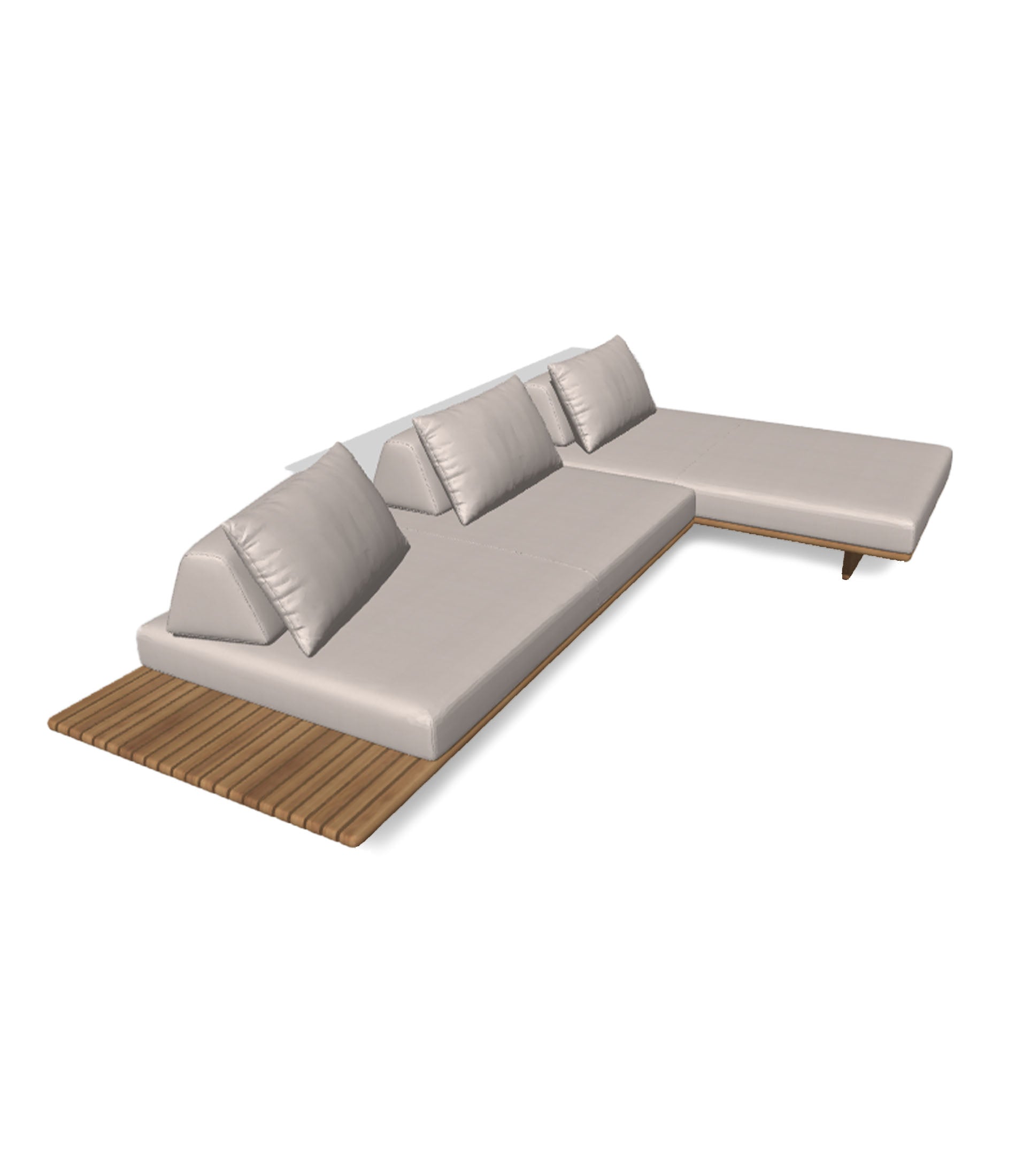 Deck 2 Piece Sectional L Shape Configuration