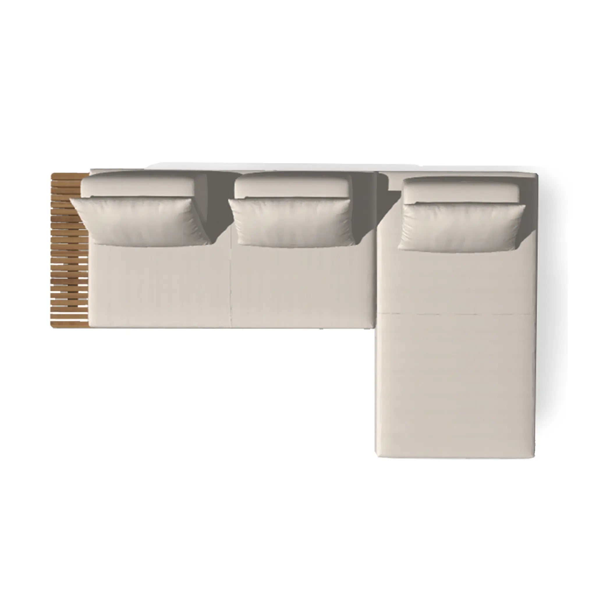 带额外靠背垫的2件套Deck沙发组合