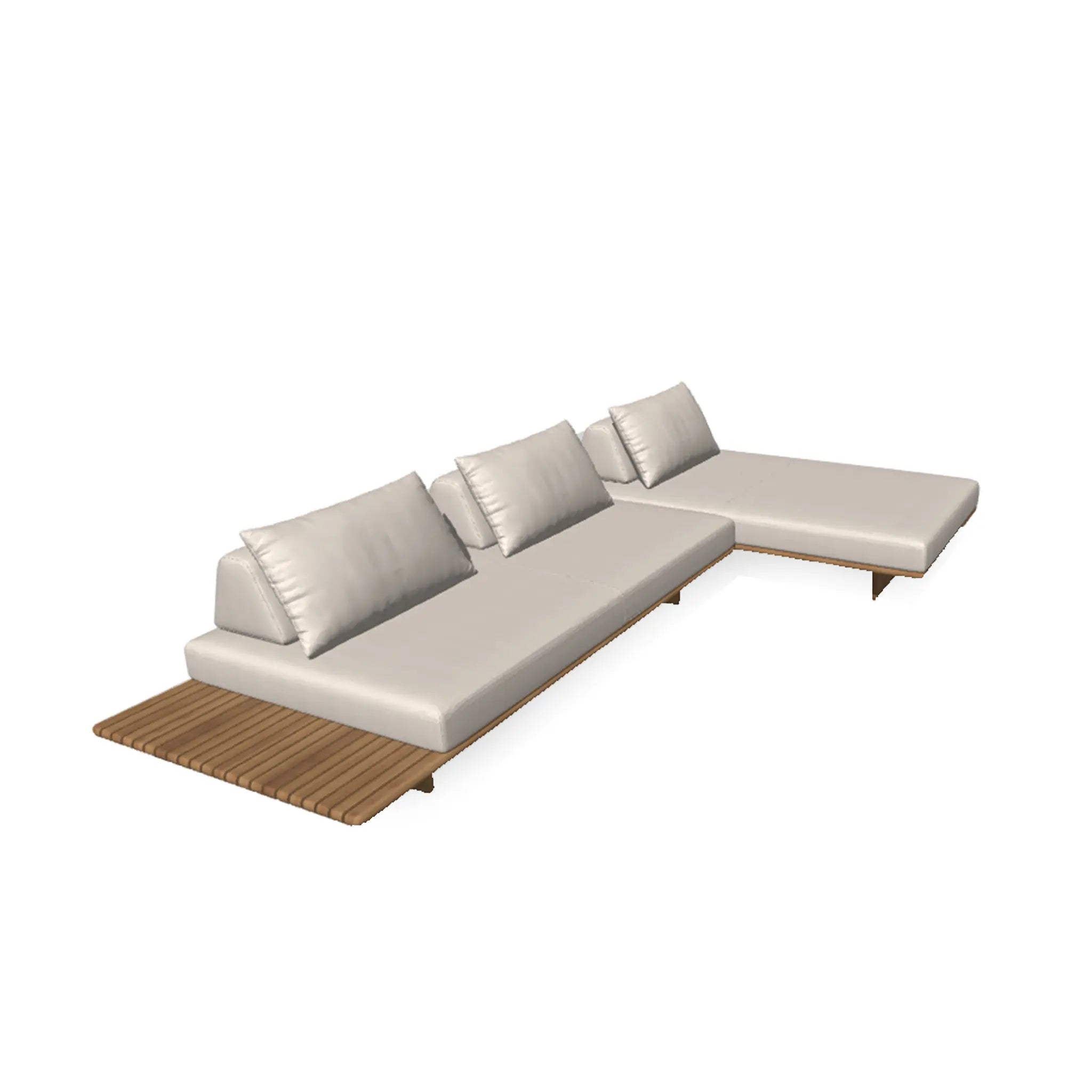 带额外靠背垫的2件套Deck沙发组合