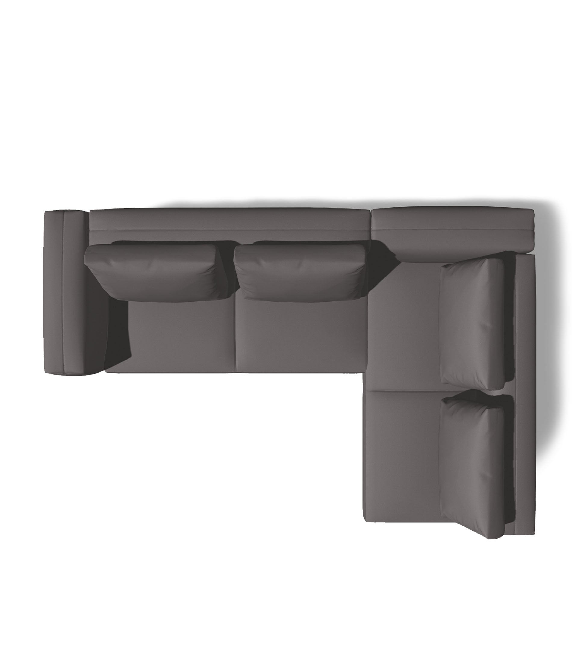 Grid 2 Piece Sectional With Open End Configuration