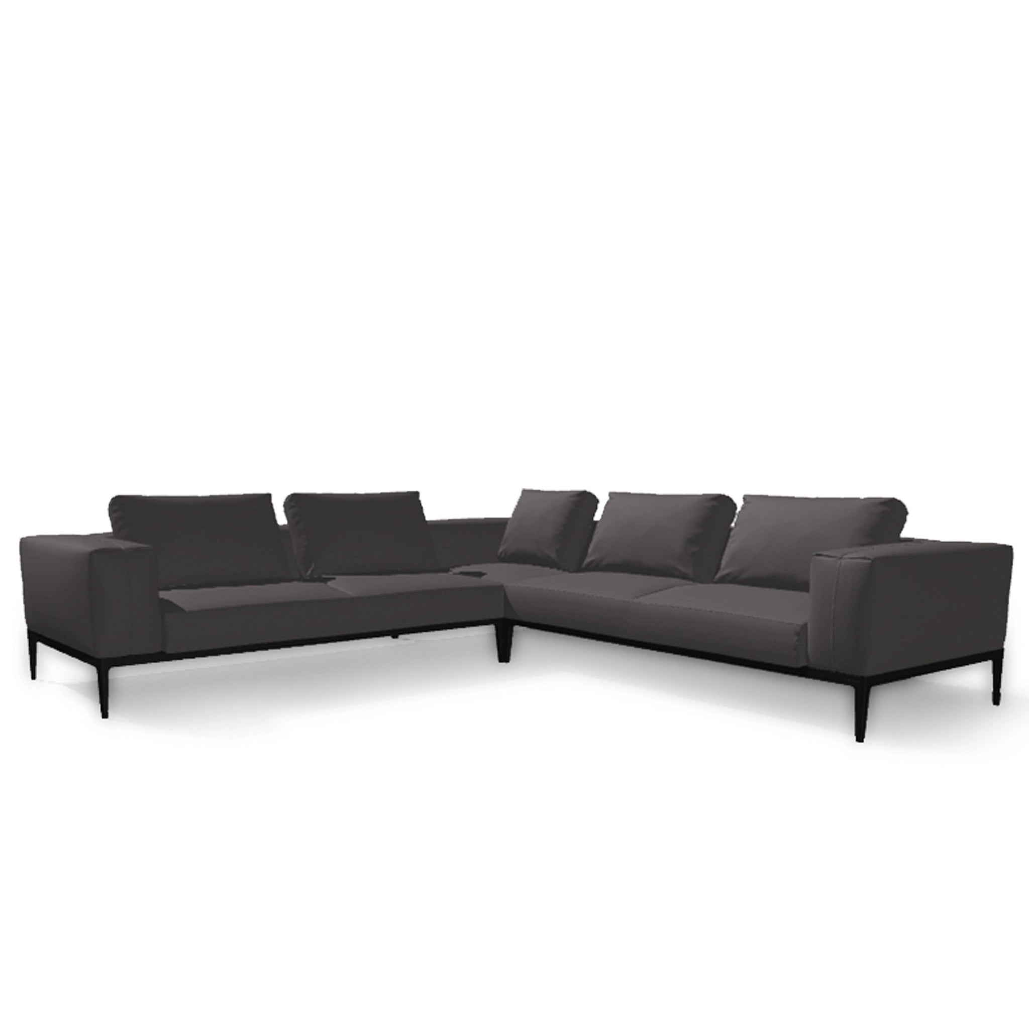 Grid 3 Piece Sectional With Arms Configuration