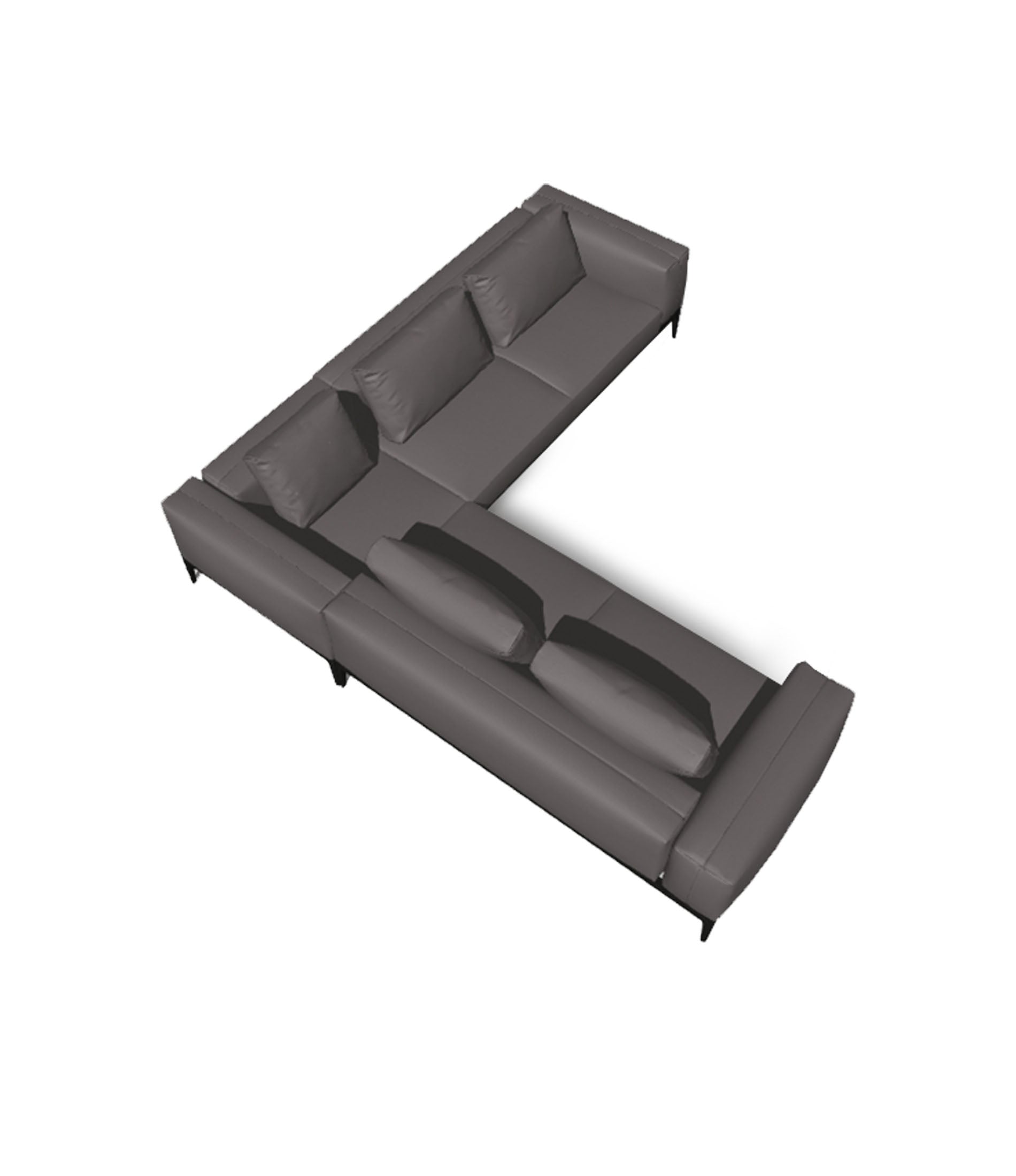 Grid 3 Piece Sectional With Arms Configuration