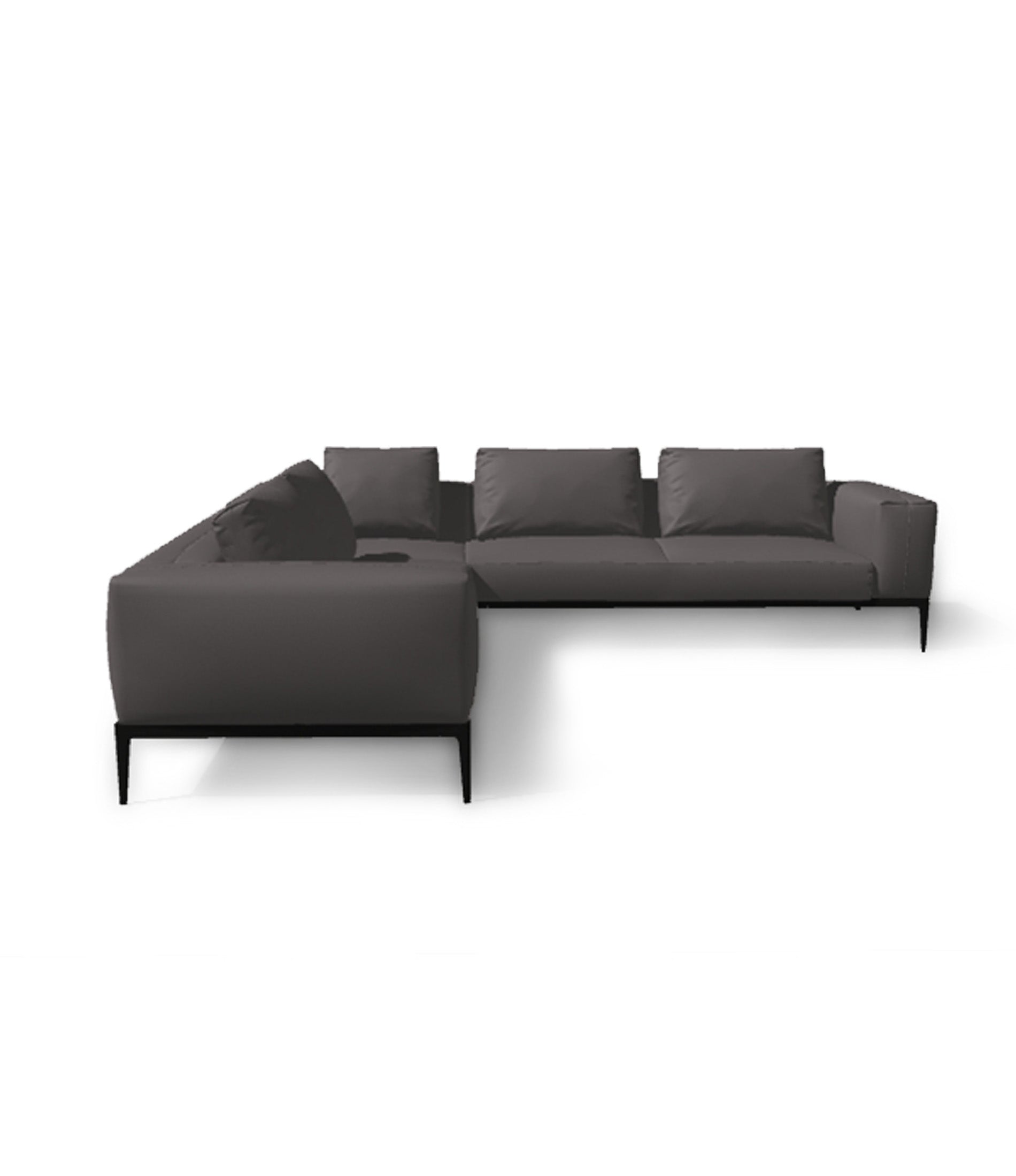 Grid 3 Piece Sectional With Arms Configuration