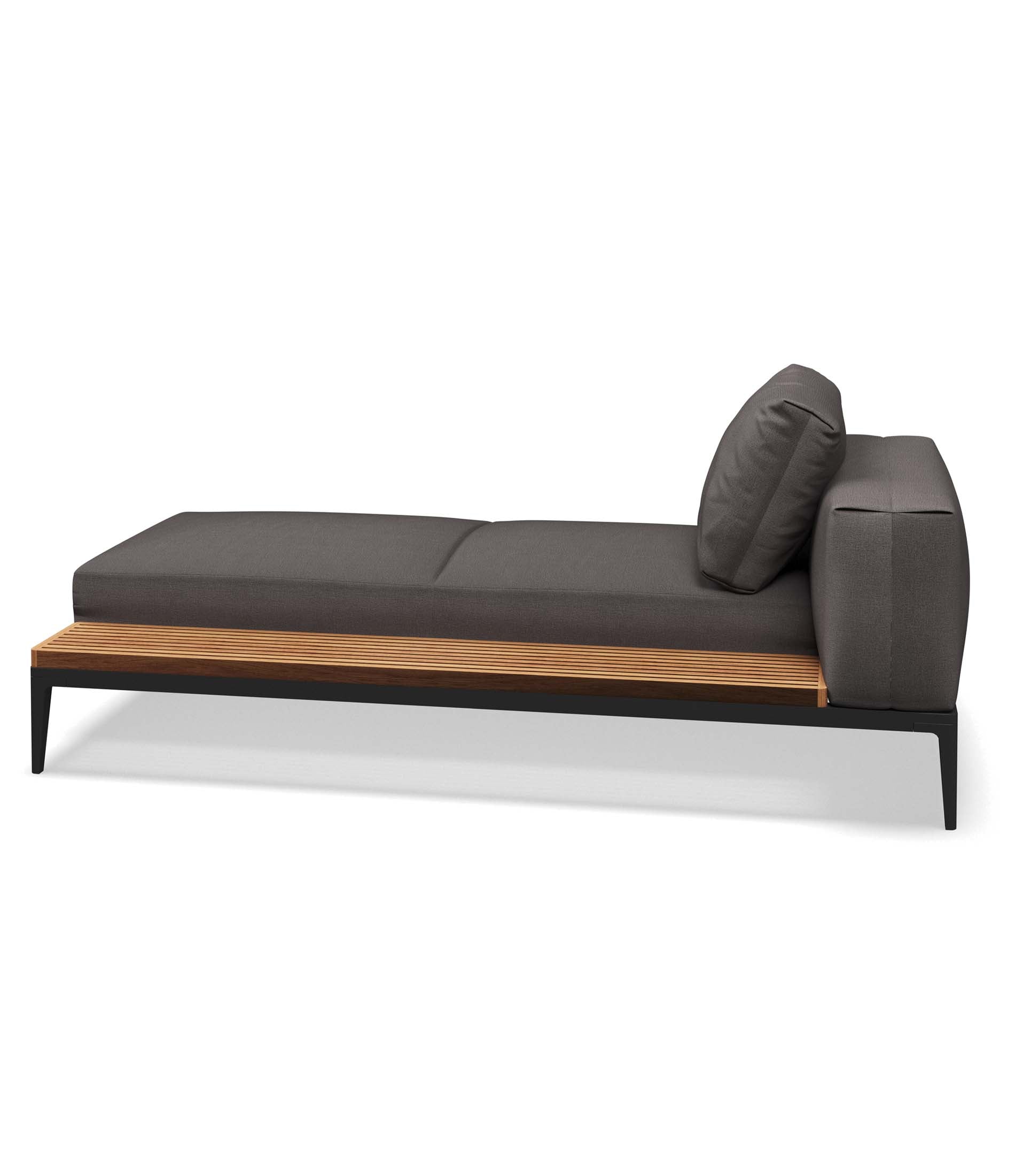 Grid Chaise Unit - Teak