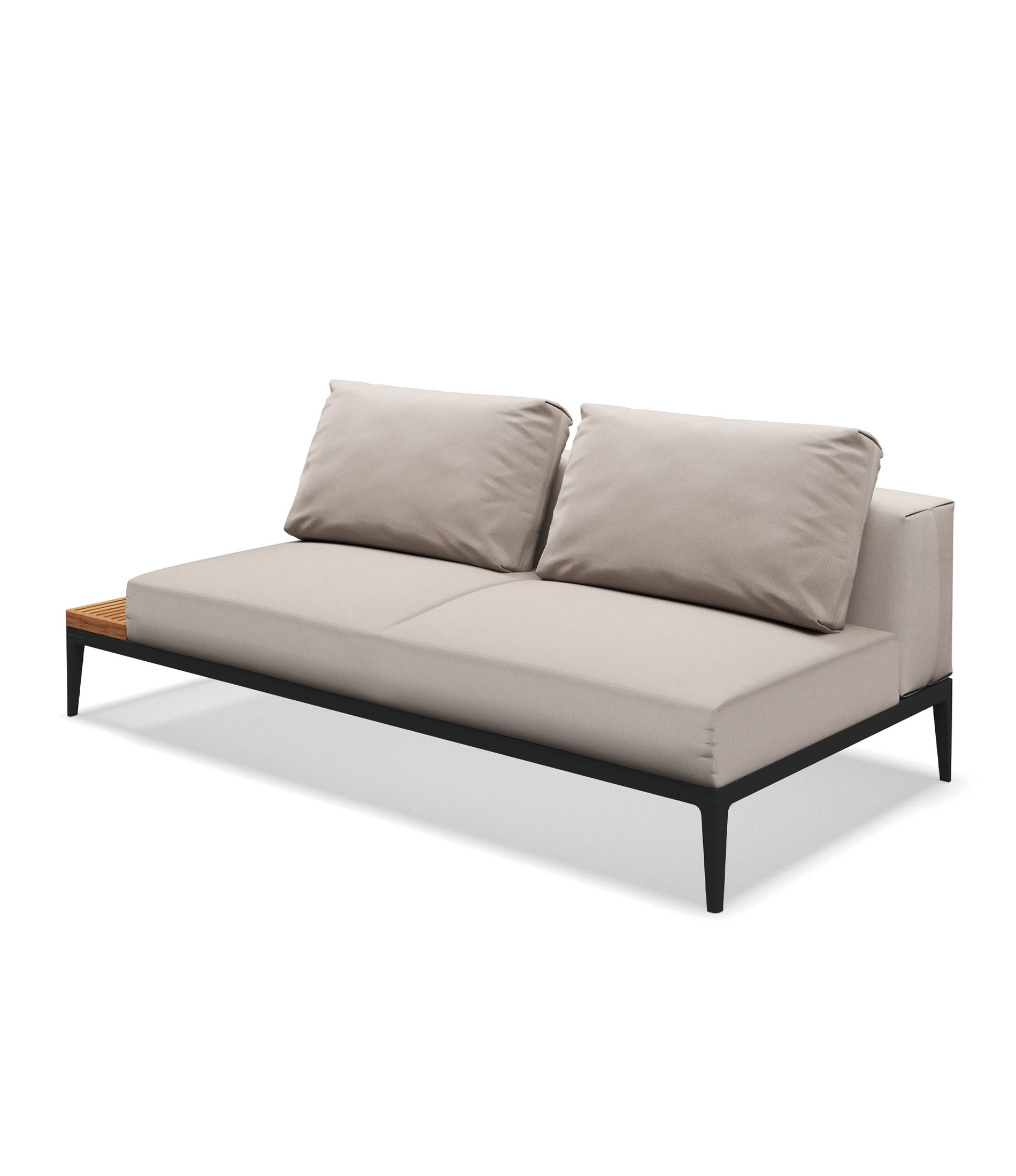 Grid End Table Unit - Teak