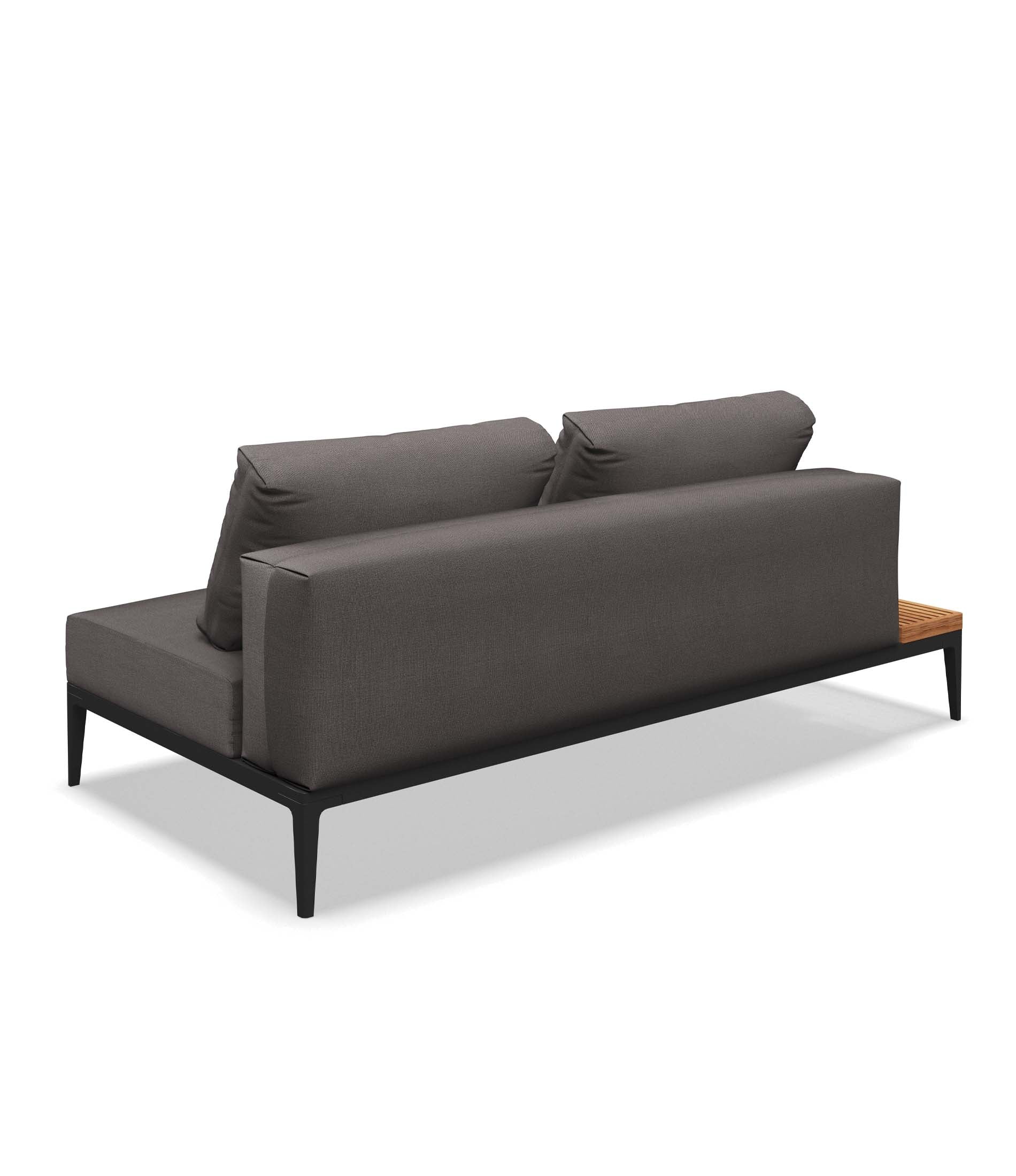 Grid End Table Unit - Teak