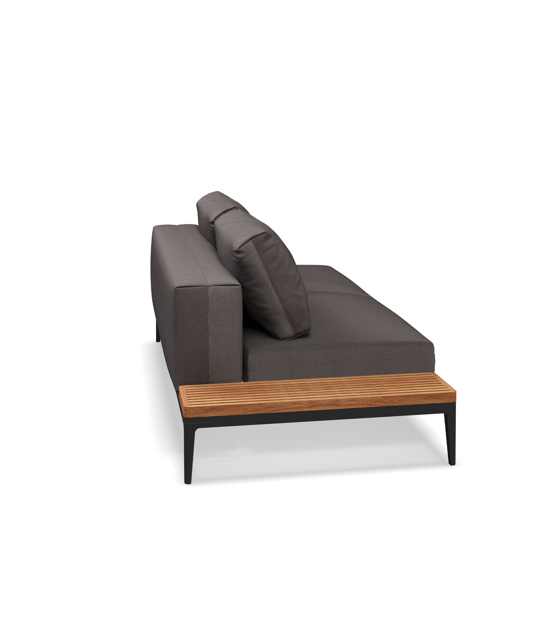 Grid End Table Unit - Teak