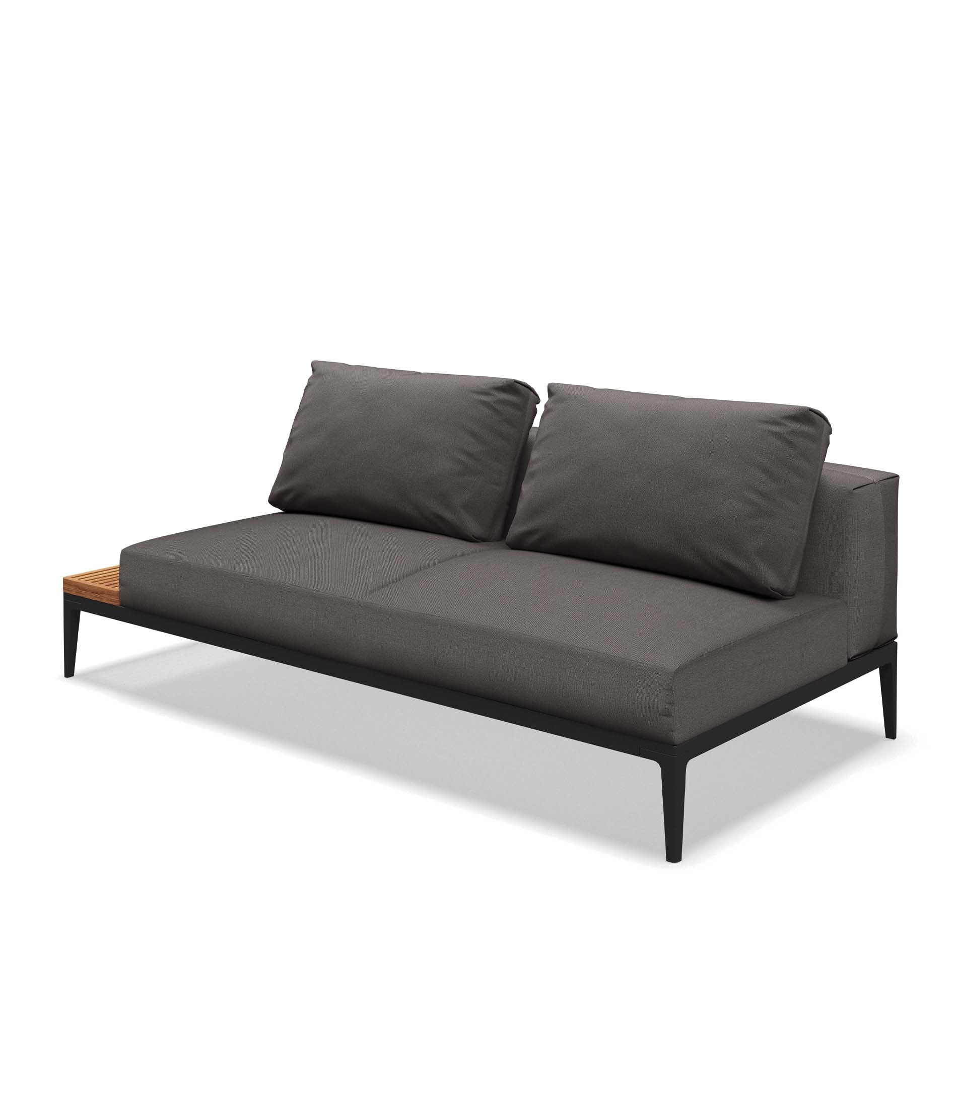 Grid End Table Unit - Teak