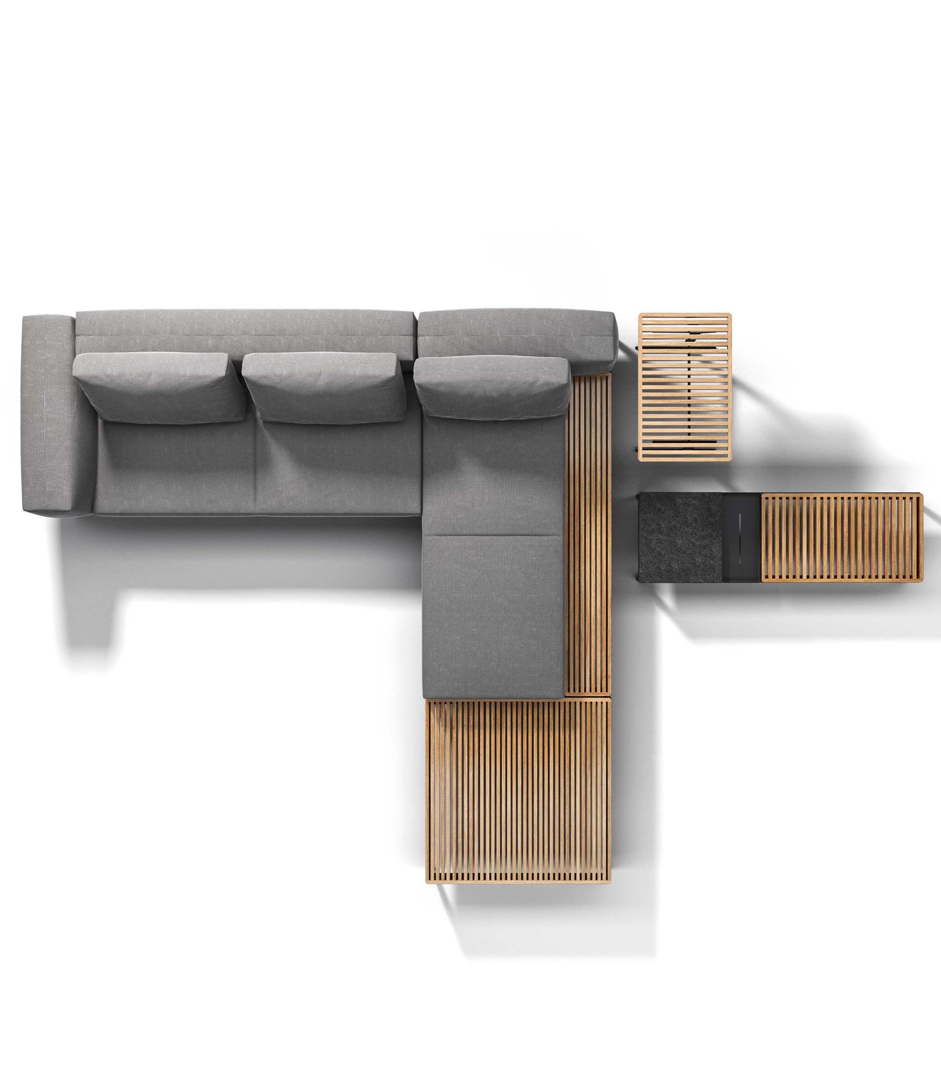 Grid 2 Piece Sectional Configuration