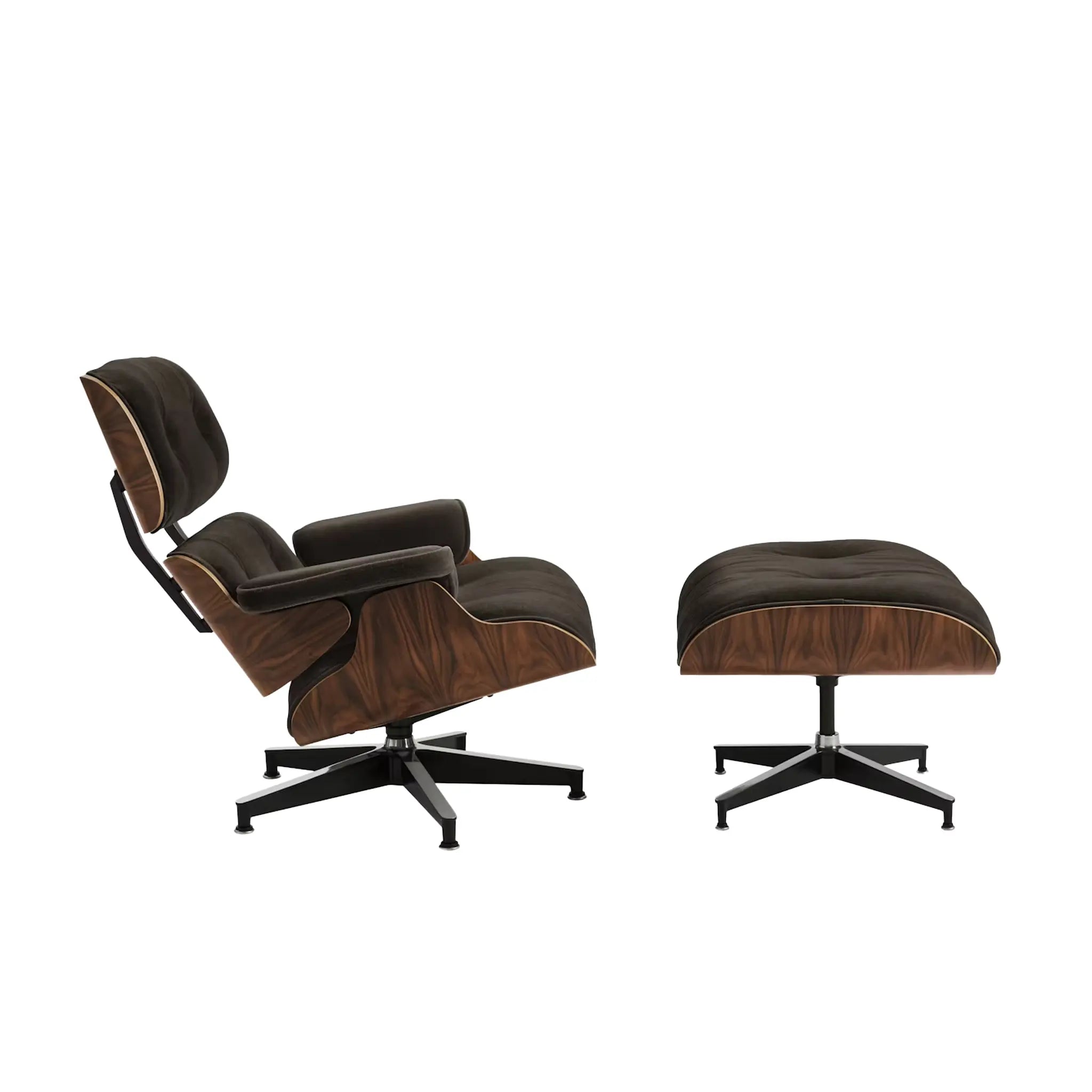 Eames® Lounge 马海毛椅和脚凳 - 经典尺寸