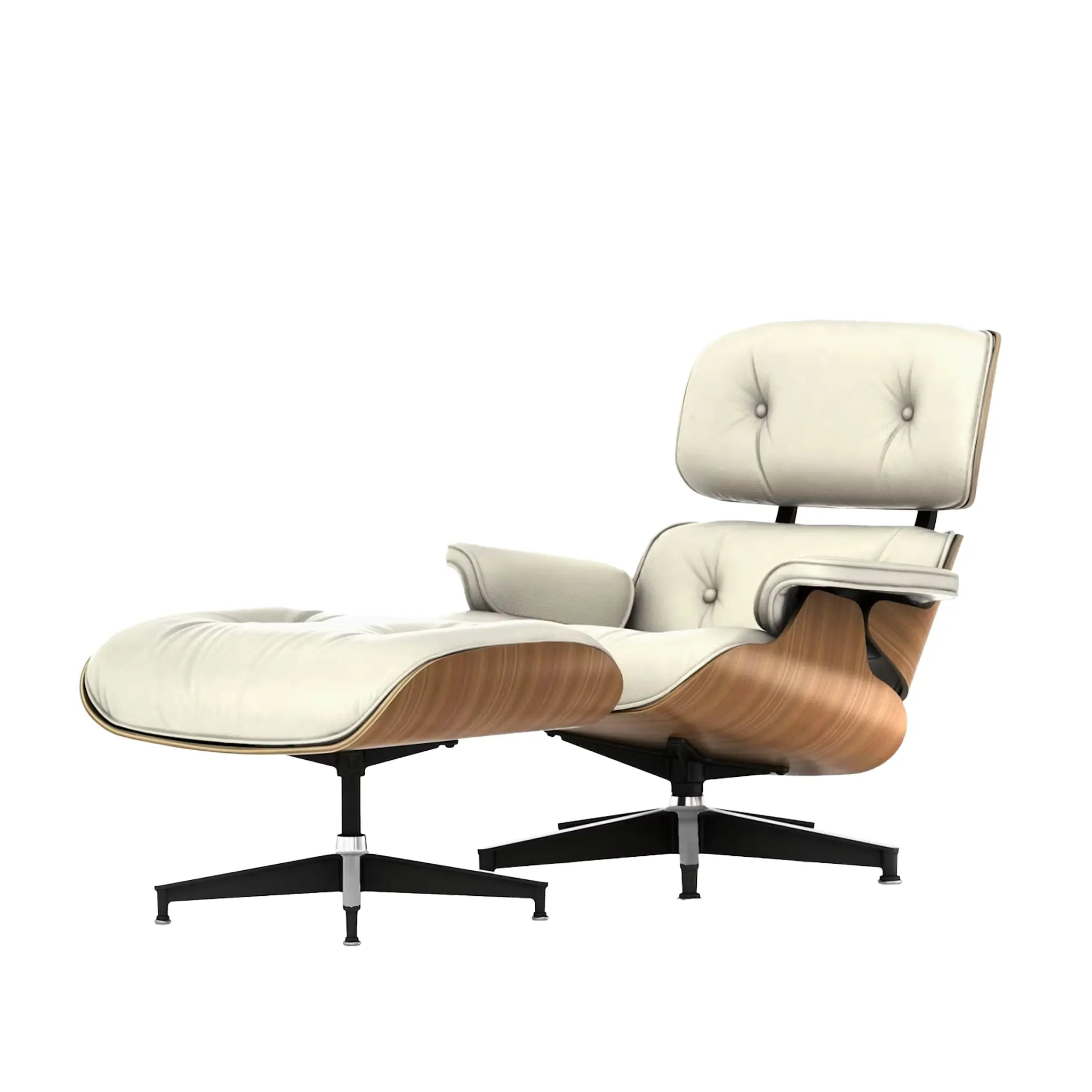 Eames® Lounge Leather Chair and Ottoman - Classic Size