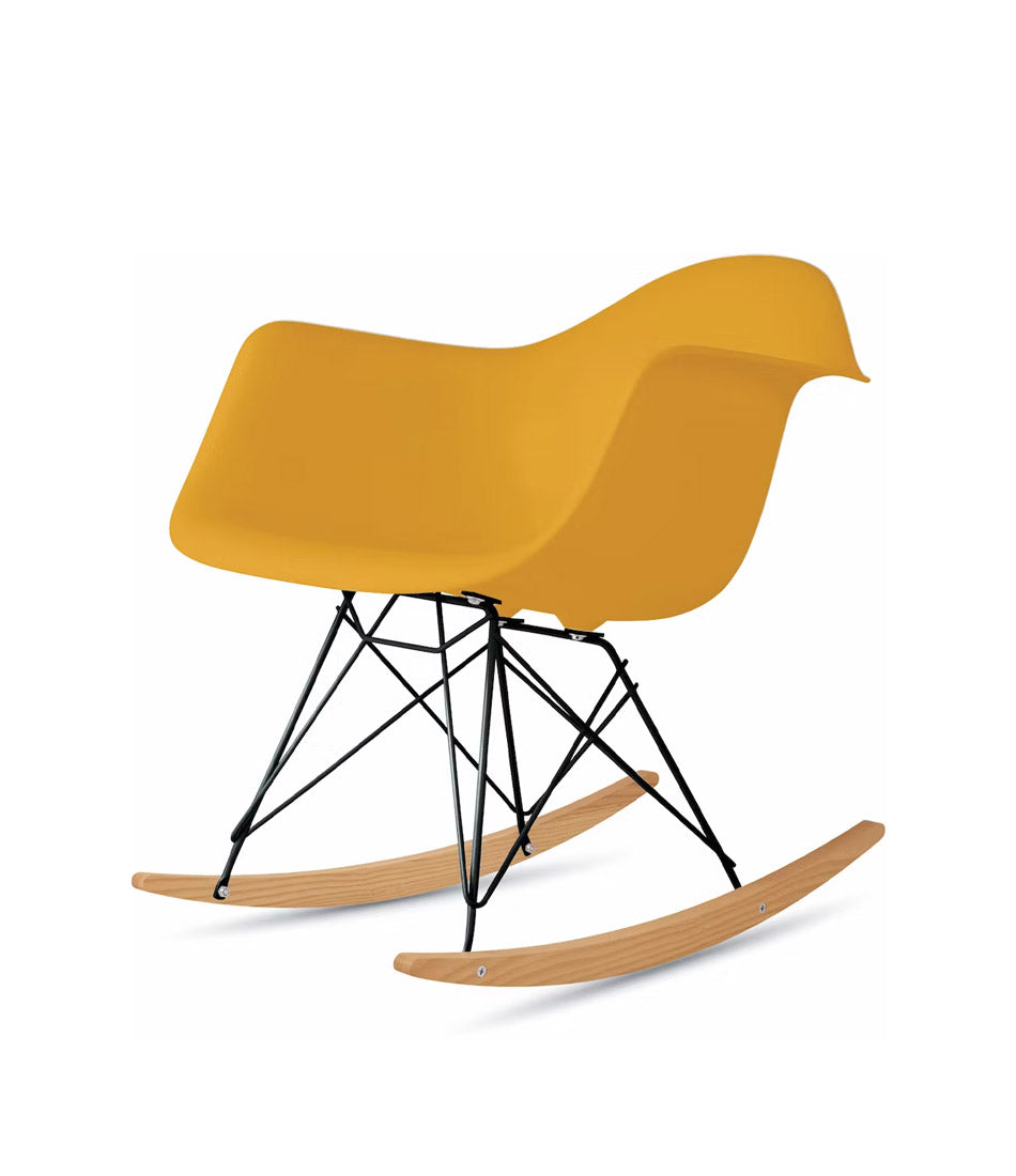 Eames® 模压塑料扶手椅,摇椅底座