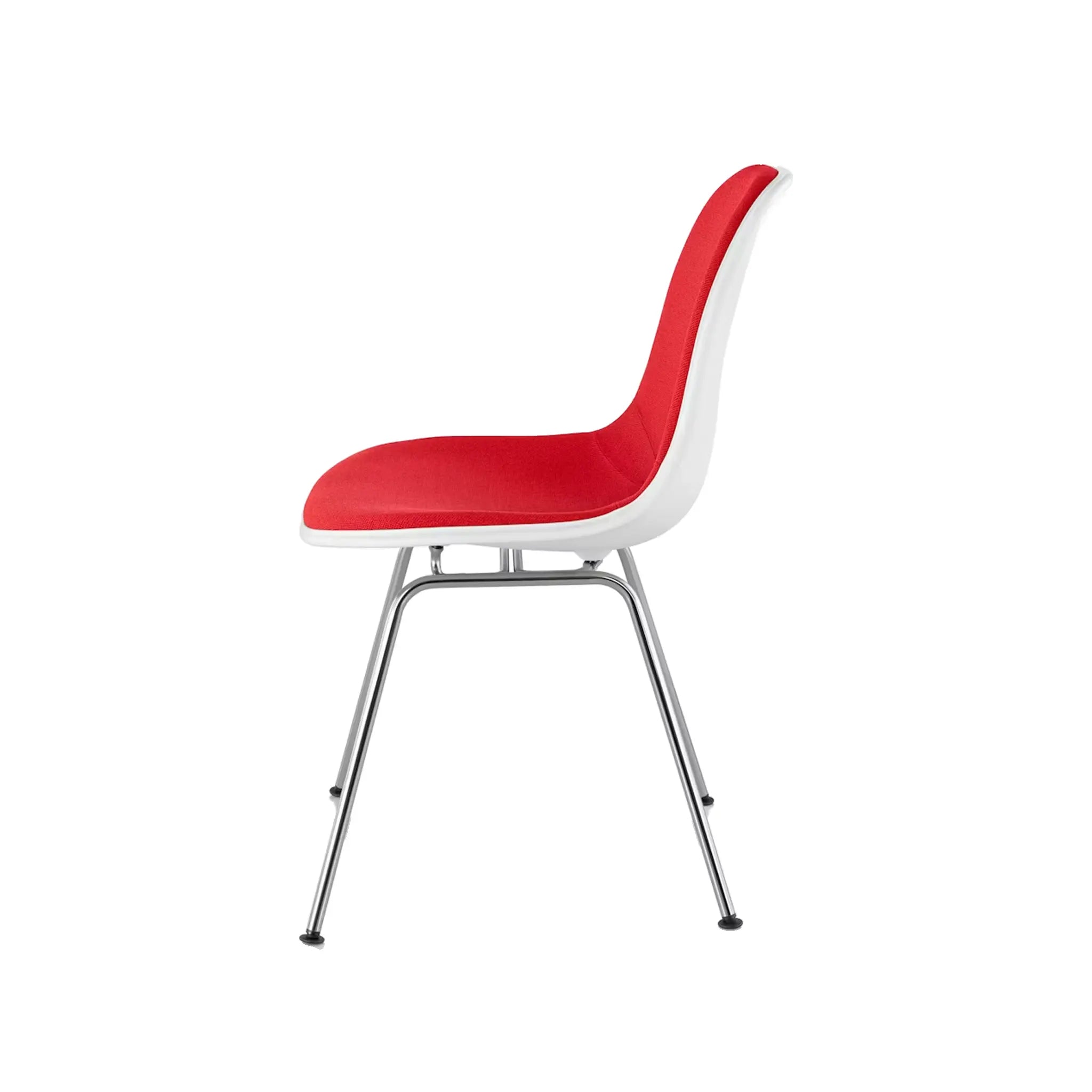 Eames® Molded Plastic Side Chair, 4-Leg Base - Upholstered