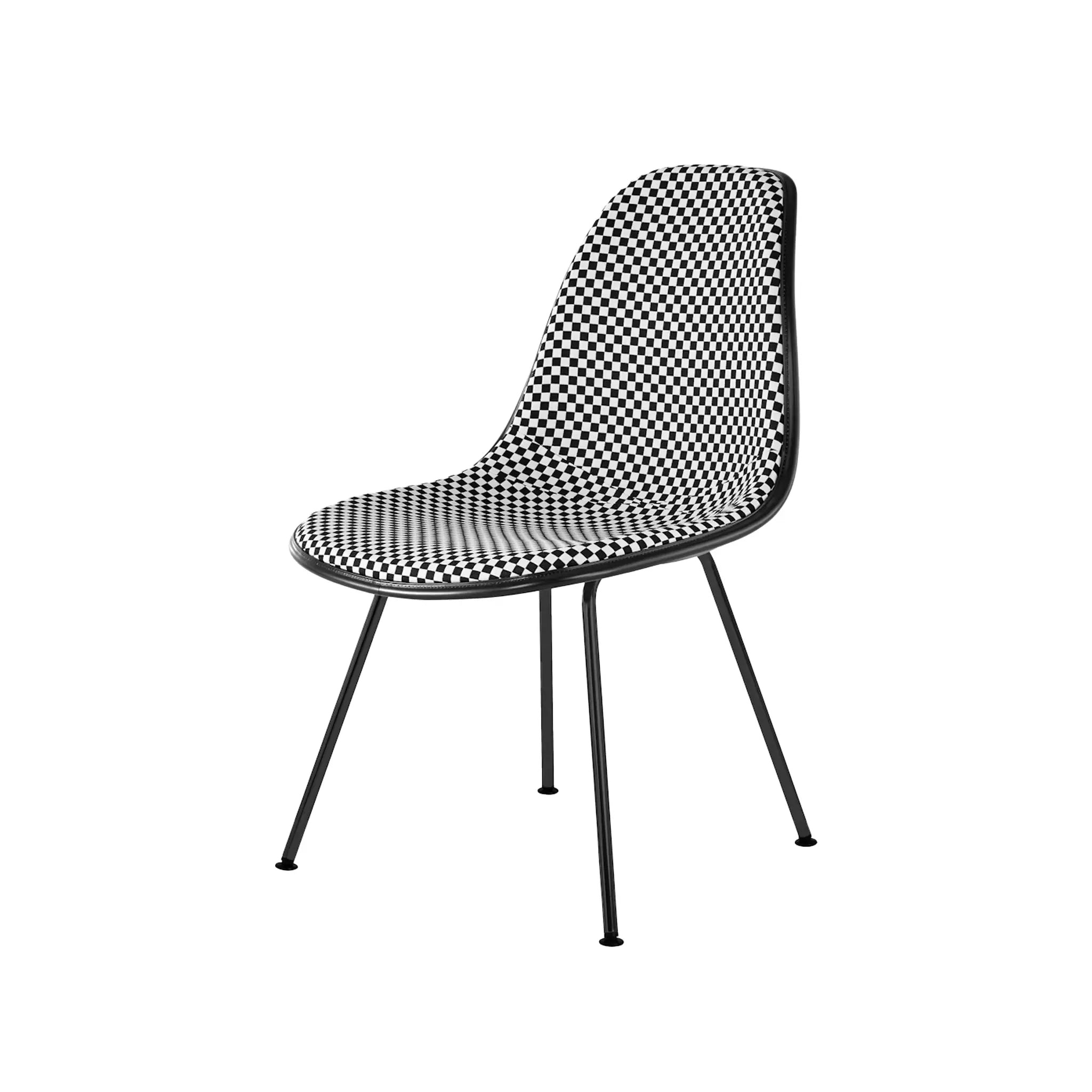 Eames® Molded Plastic Side Chair, 4-Leg Base - Upholstered